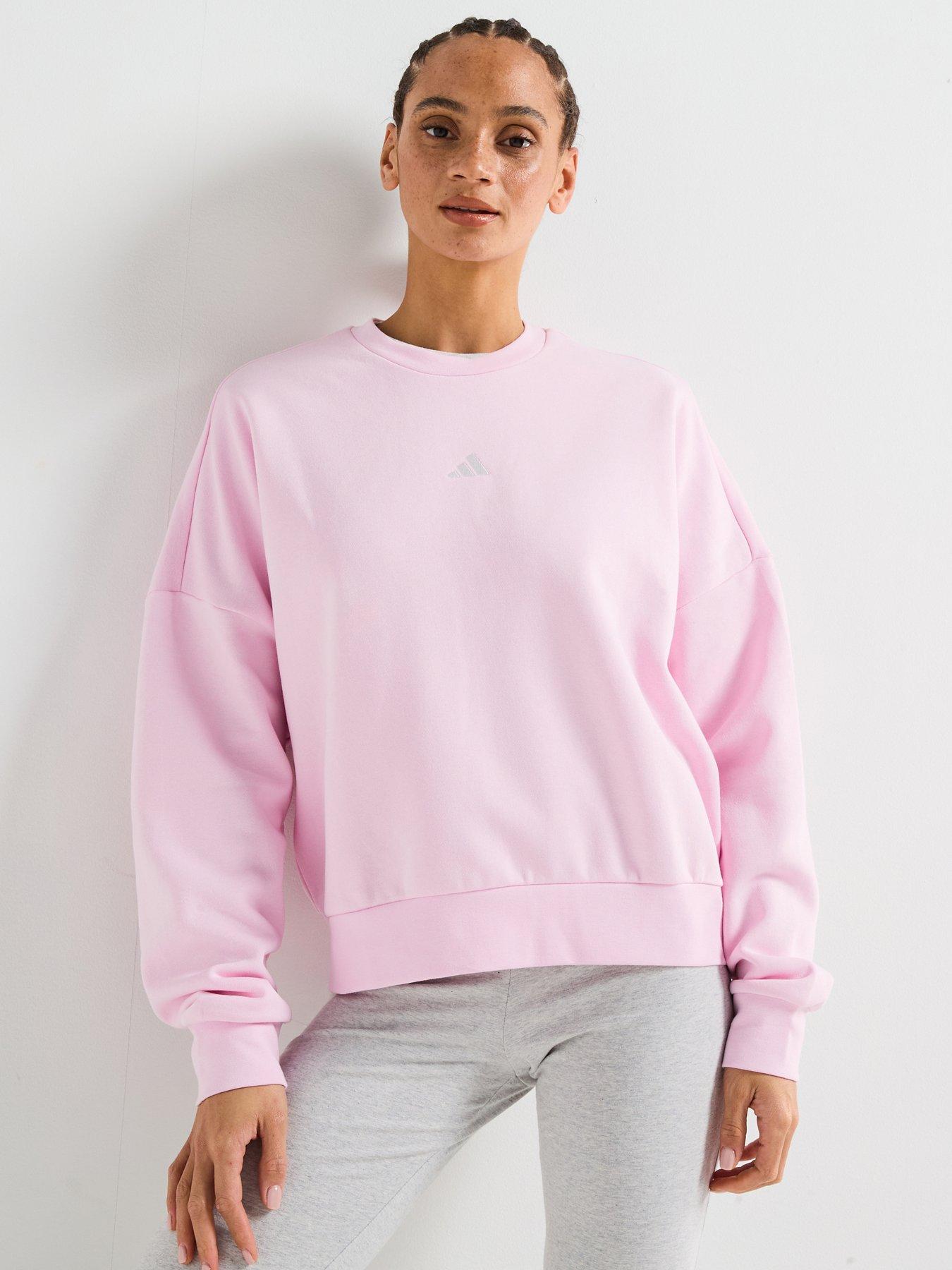 adidas Sportswear Womens Essentials Feelcozy Sweatshirt Pink Very