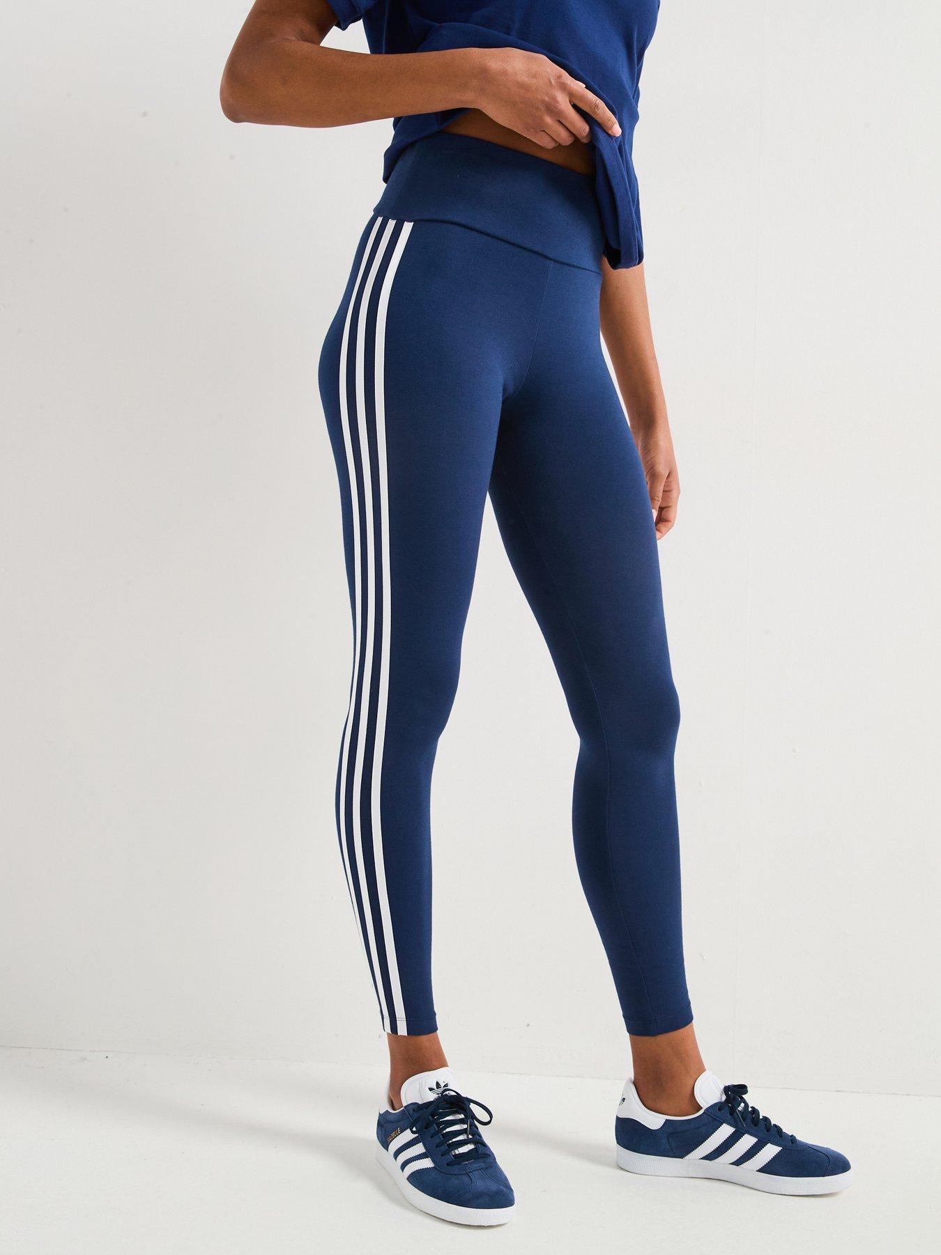 undefined Womens 3-stripes Leggings - Blue