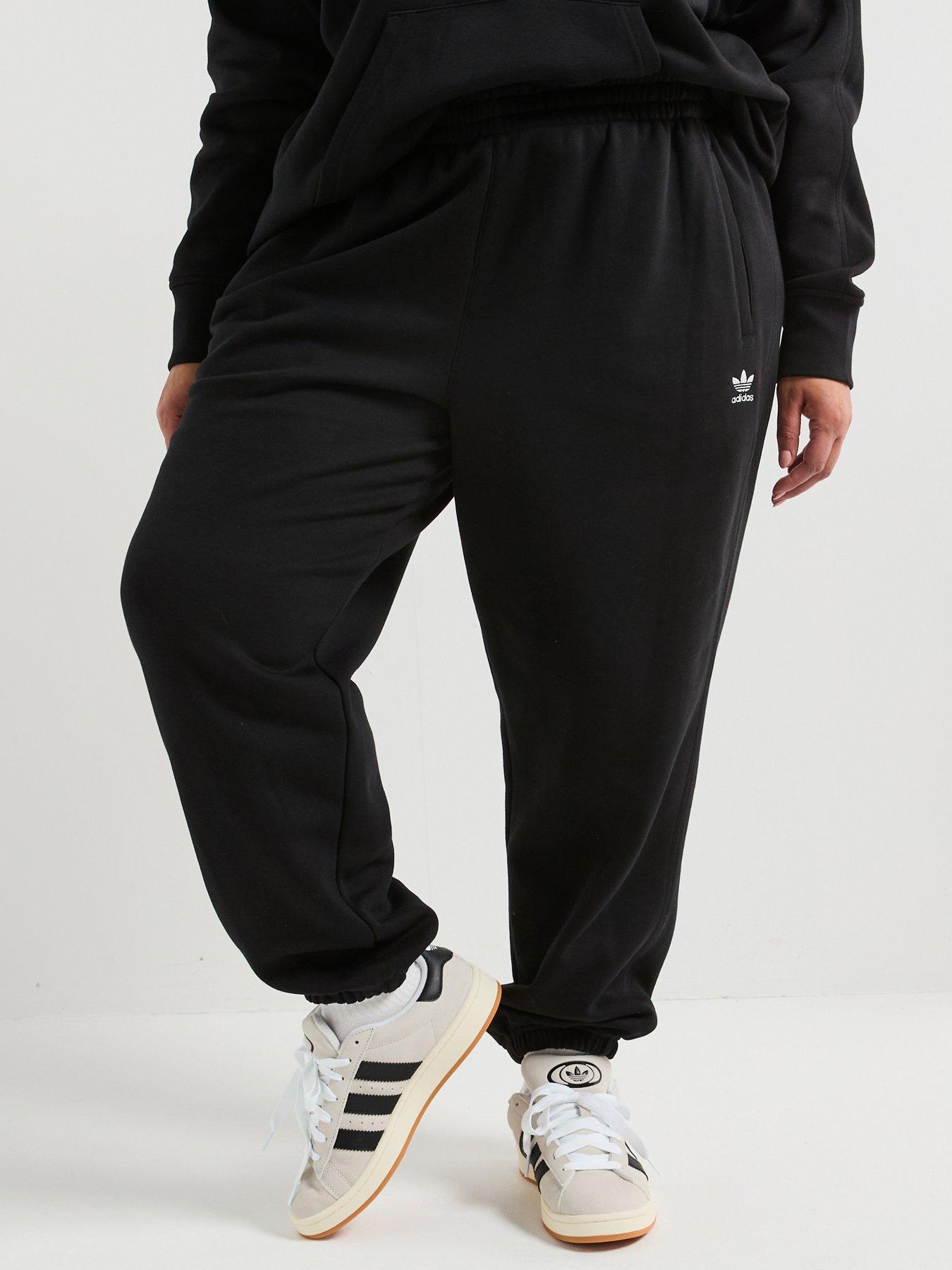 undefined Womens Plus Size Essentials Fleece Joggers - Black