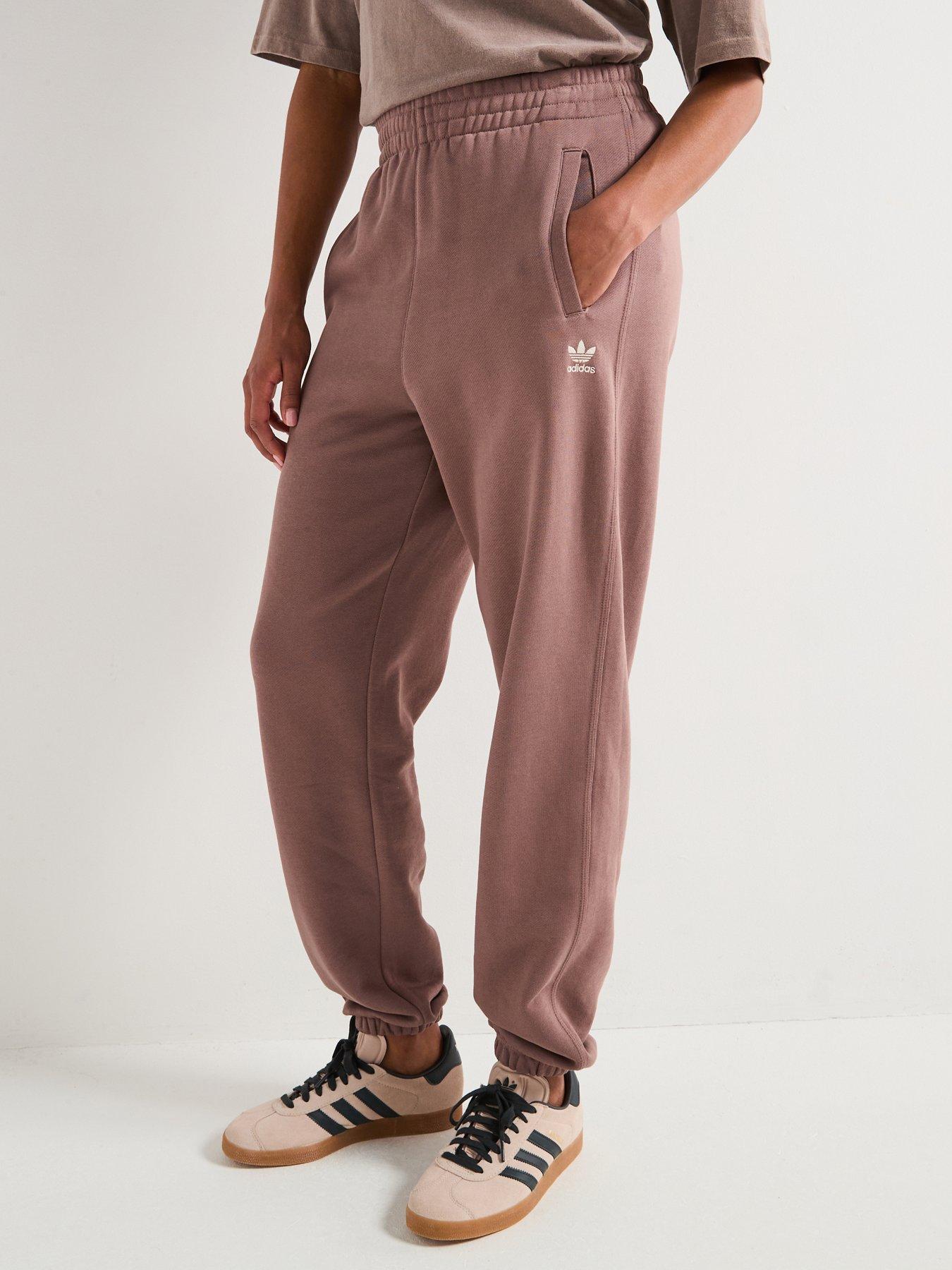 Adidas Originals Womens Essentials French Terry Joggers - Brown