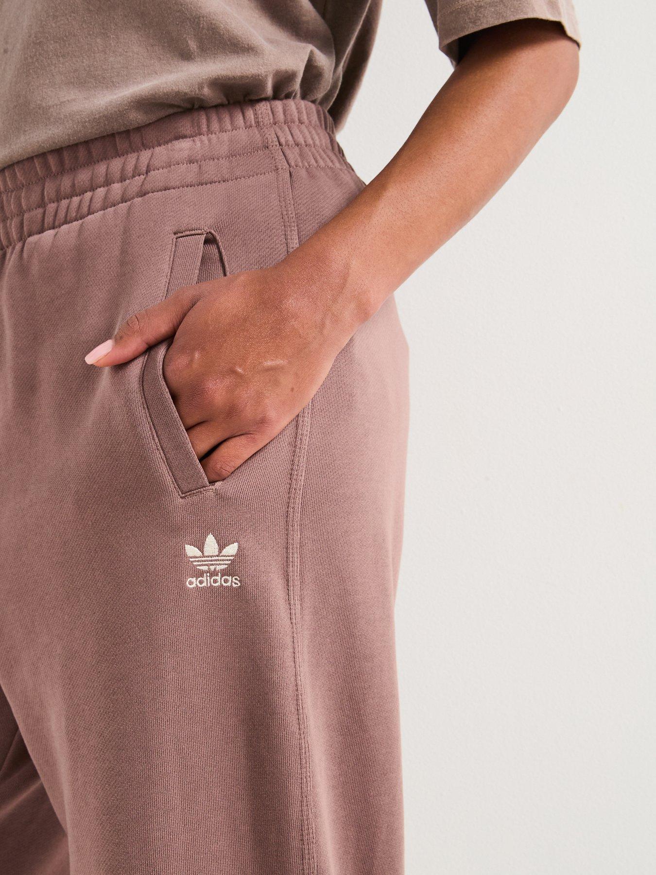 Image 4 of 4 of adidas Originals Womens Essentials French Terry Joggers - Brown