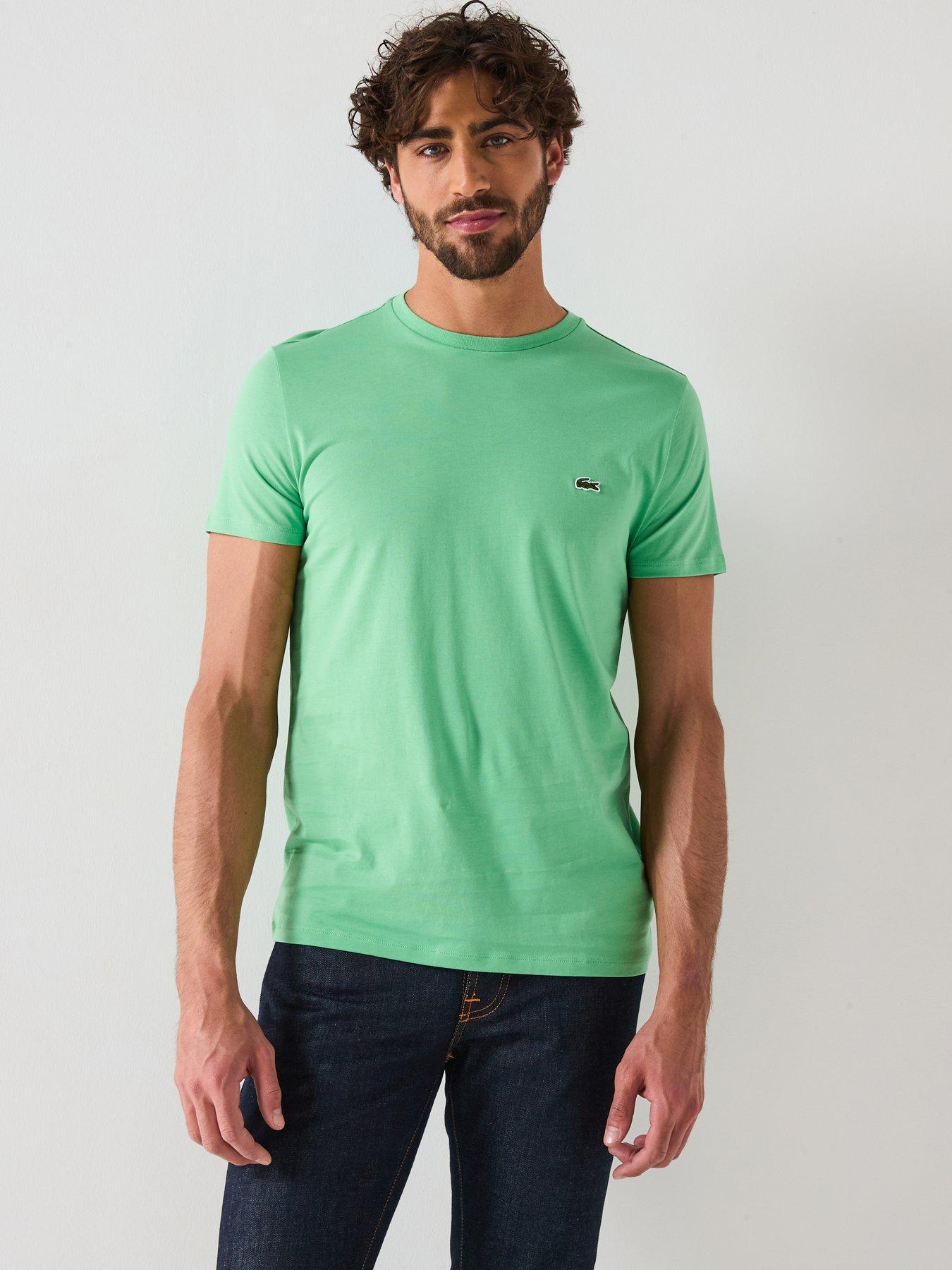 undefined Lacoste Regular Fit Lightweight Cotton Pima Jersey T-shirt - Green