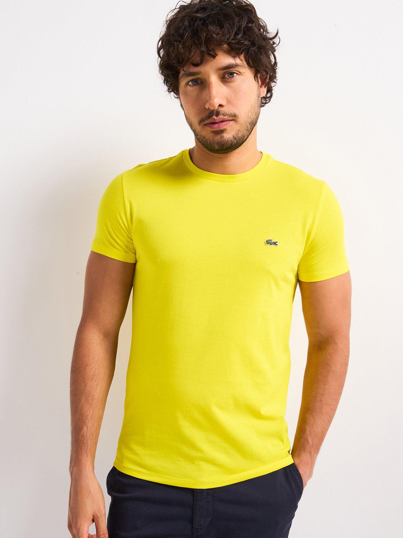 undefined Regular Fit Lightweight Cotton Pima Jersey T-Shirt - Yellow