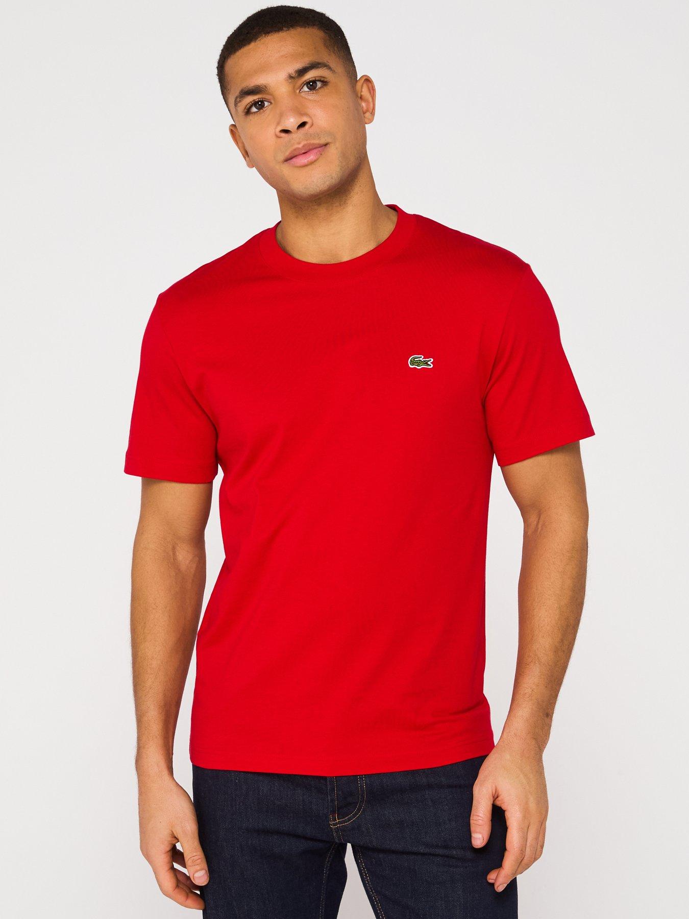 undefined Classic Fit Mid Weight Cotton Jersey T-Shirt - Red