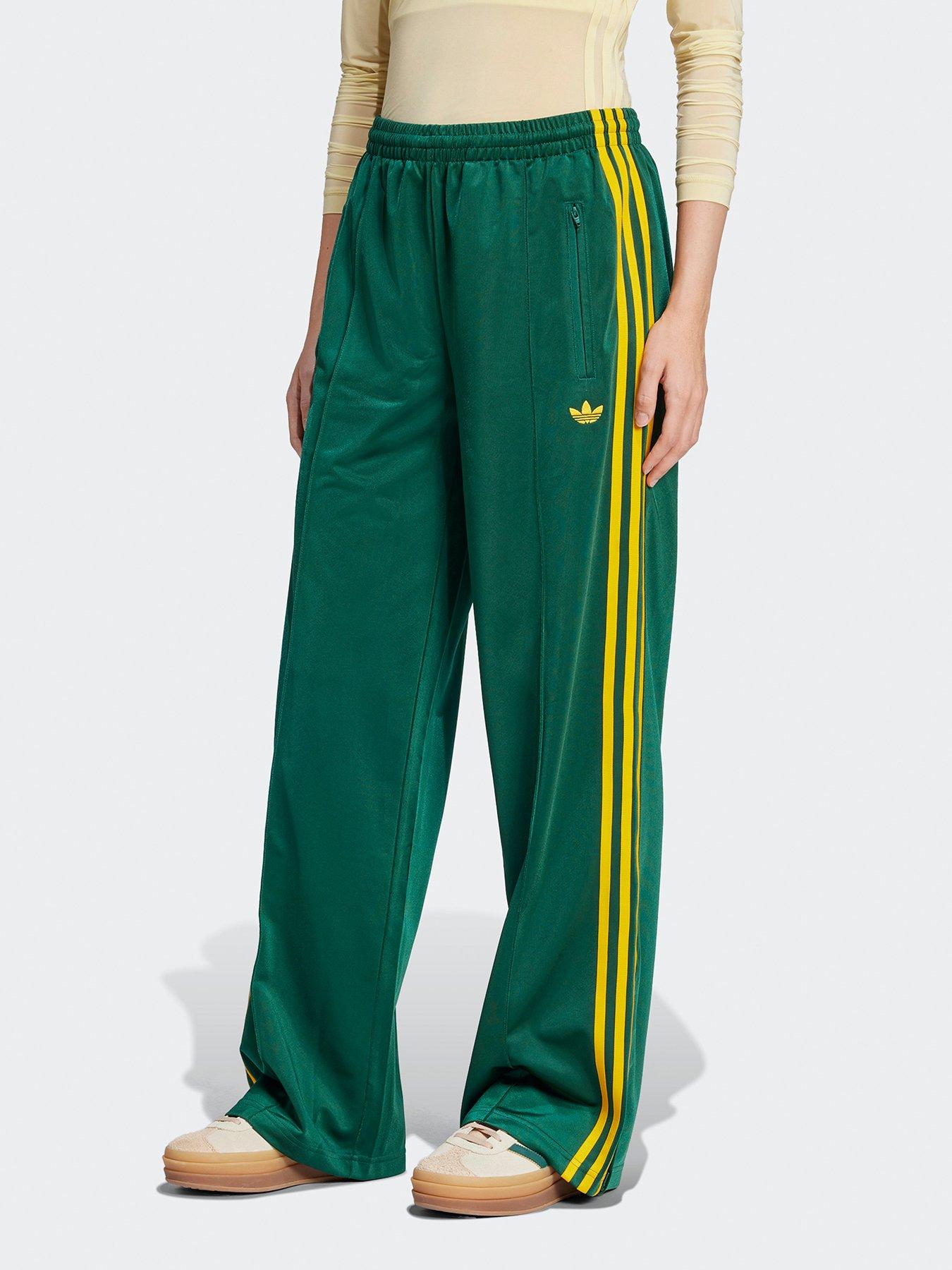 adidas Originals Womens Firebird Loose Tracksuit Pants Green Very
