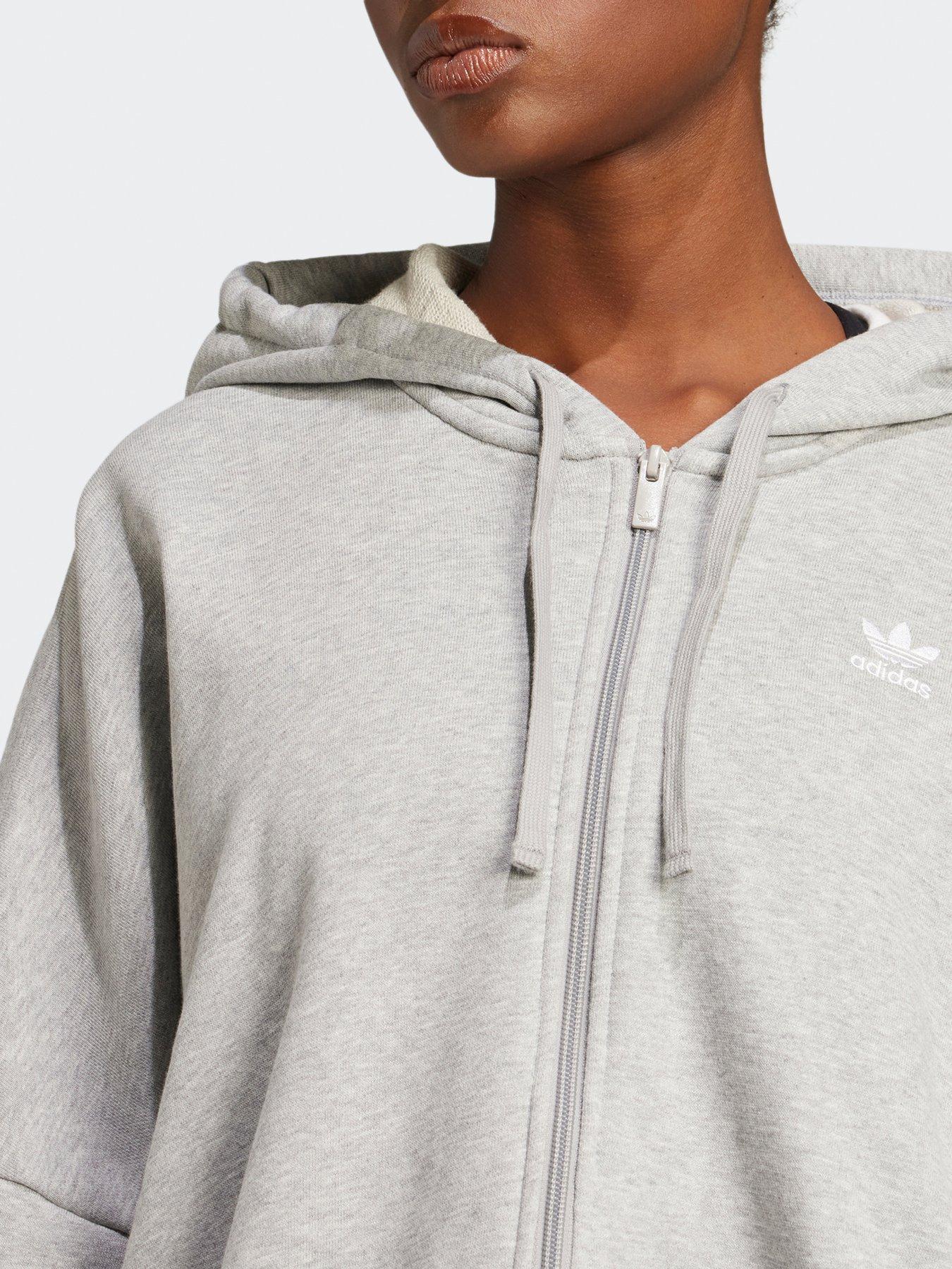 adidas Originals Womens Essentials Full-Zip French Terry Hoodie