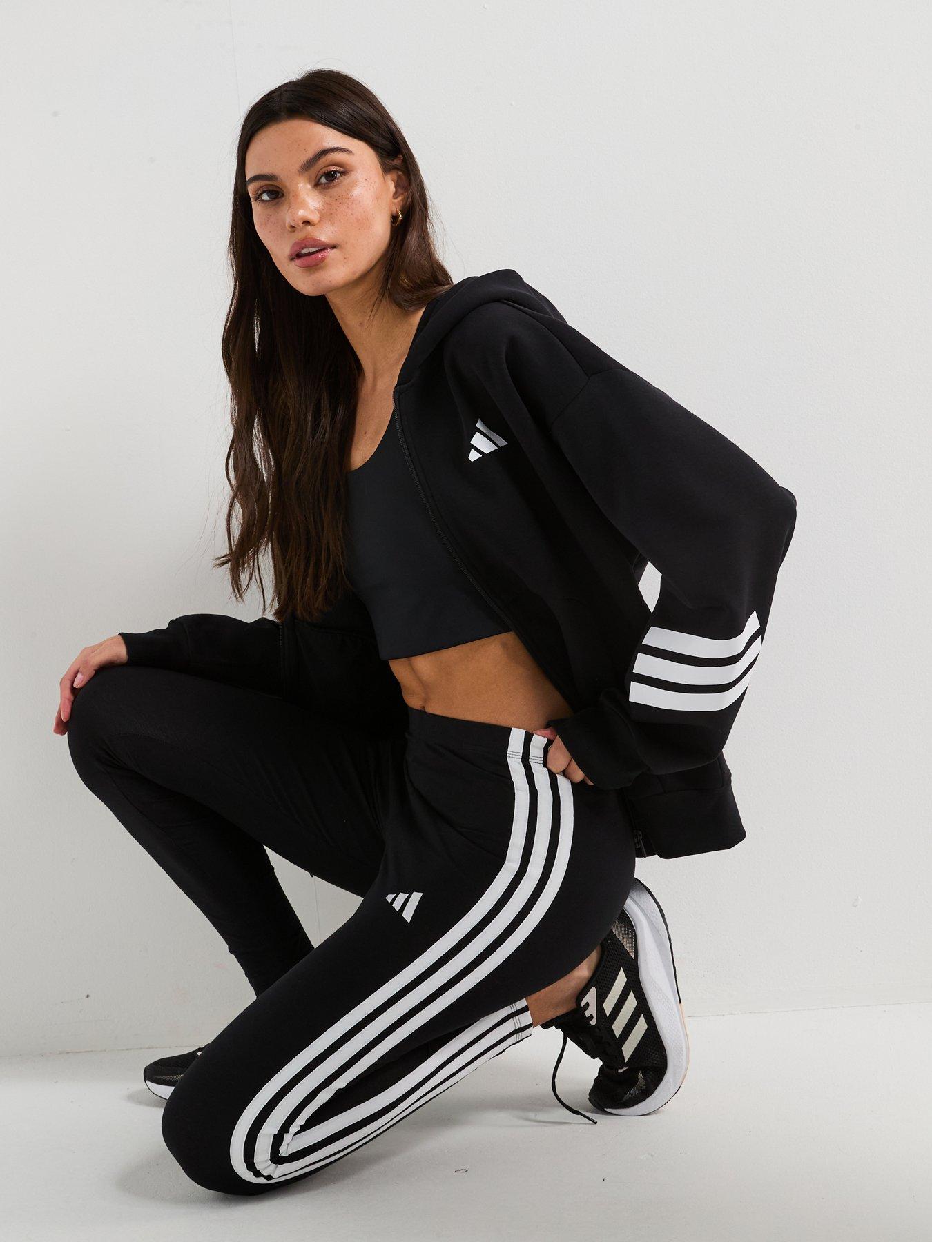 Image 6 of 6 of adidas Sportswear Women's Essentials 3-Stripes Cotton Leggings - Black