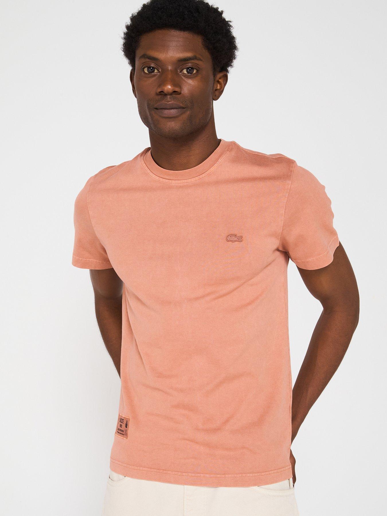 undefined Regular Fit Washed Heavy Jersey T-shirt - Brown