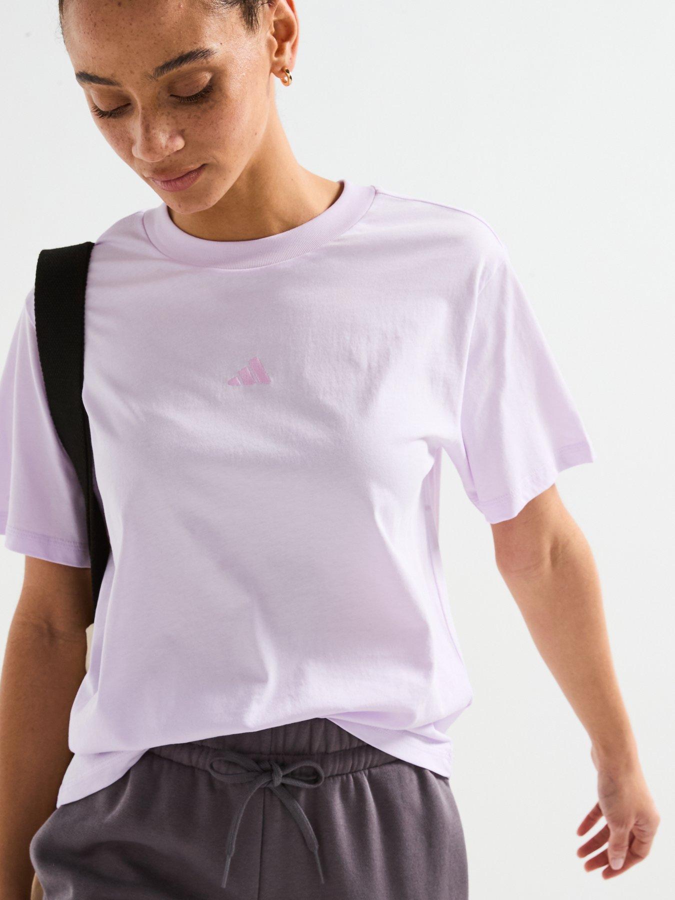 Image 4 of 6 of adidas Sportswear Womens Essentials Cotton T-shirt - Purple