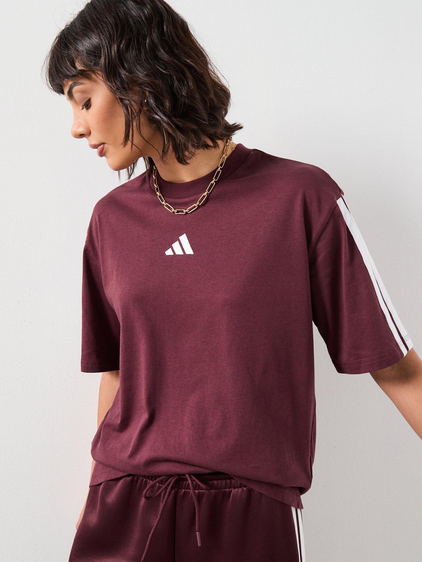 Sportswear Adidas T Shirt Boyfriend Adidas Sportswear Women's Essentials  3-Stripes Boyfriend T-Shirt