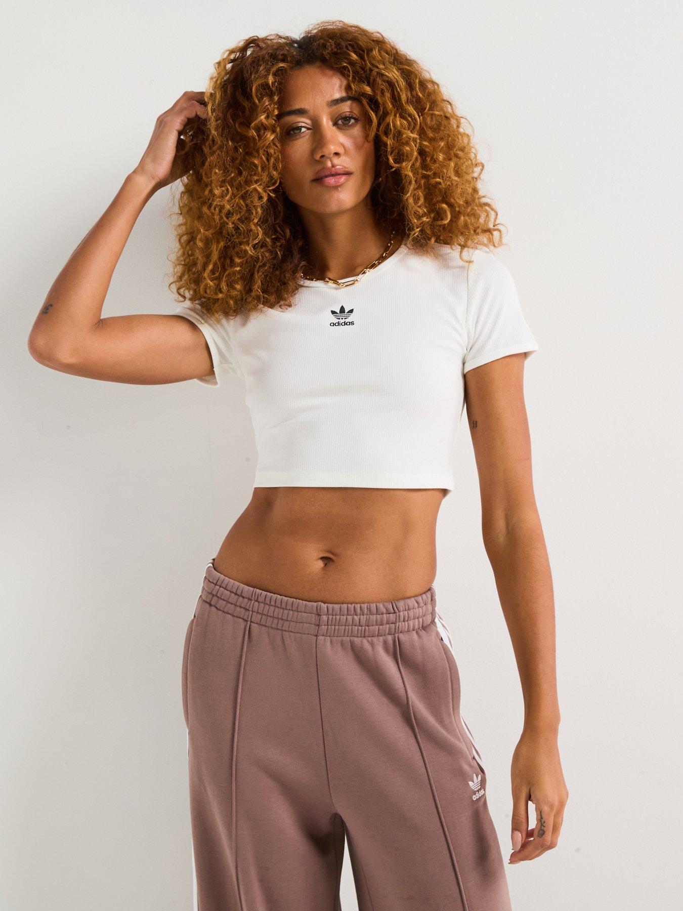 Image of adidas Originals Women's Essentials Ribbed T-Shirt - White