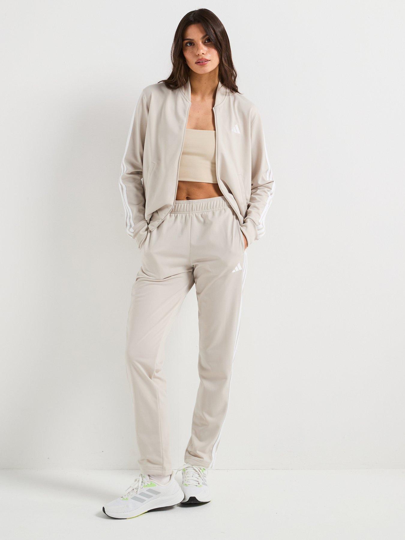 adidas Sportswear Womens Essentials 3-stripes Track Suit Grey Very