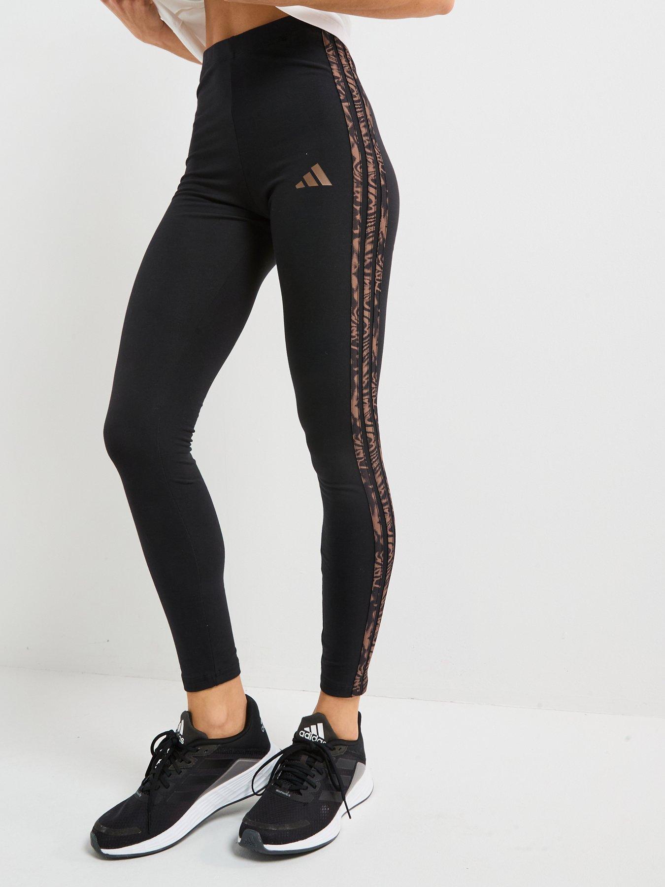 undefined Womens Rc Essentials Animal-print Leggings - Black