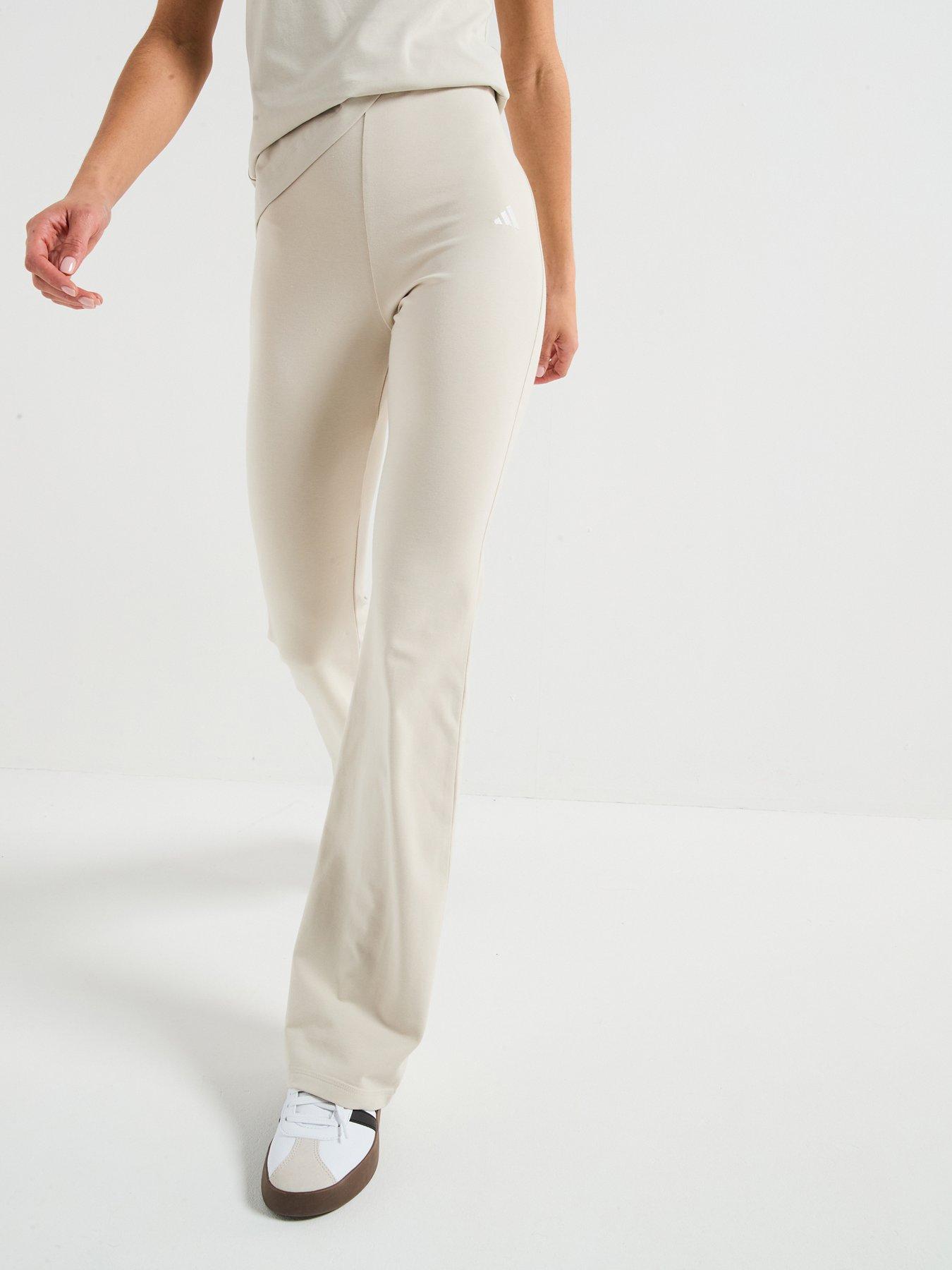 undefined Women's Essentials Flared Leggings - Wonder Alumina/White