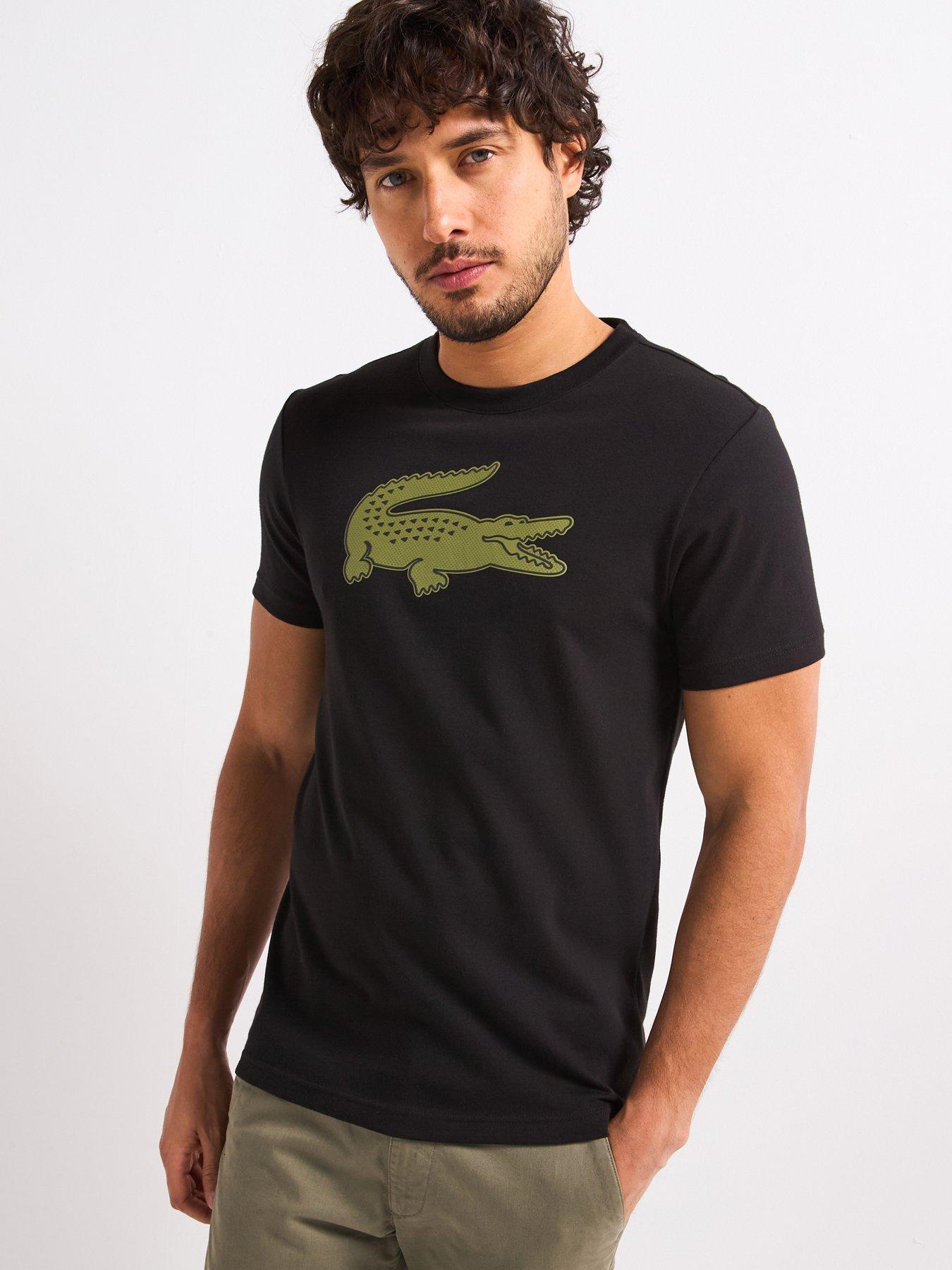 undefined Sport Ultra Dry 3D Crocodile Print T-Shirt - Black
