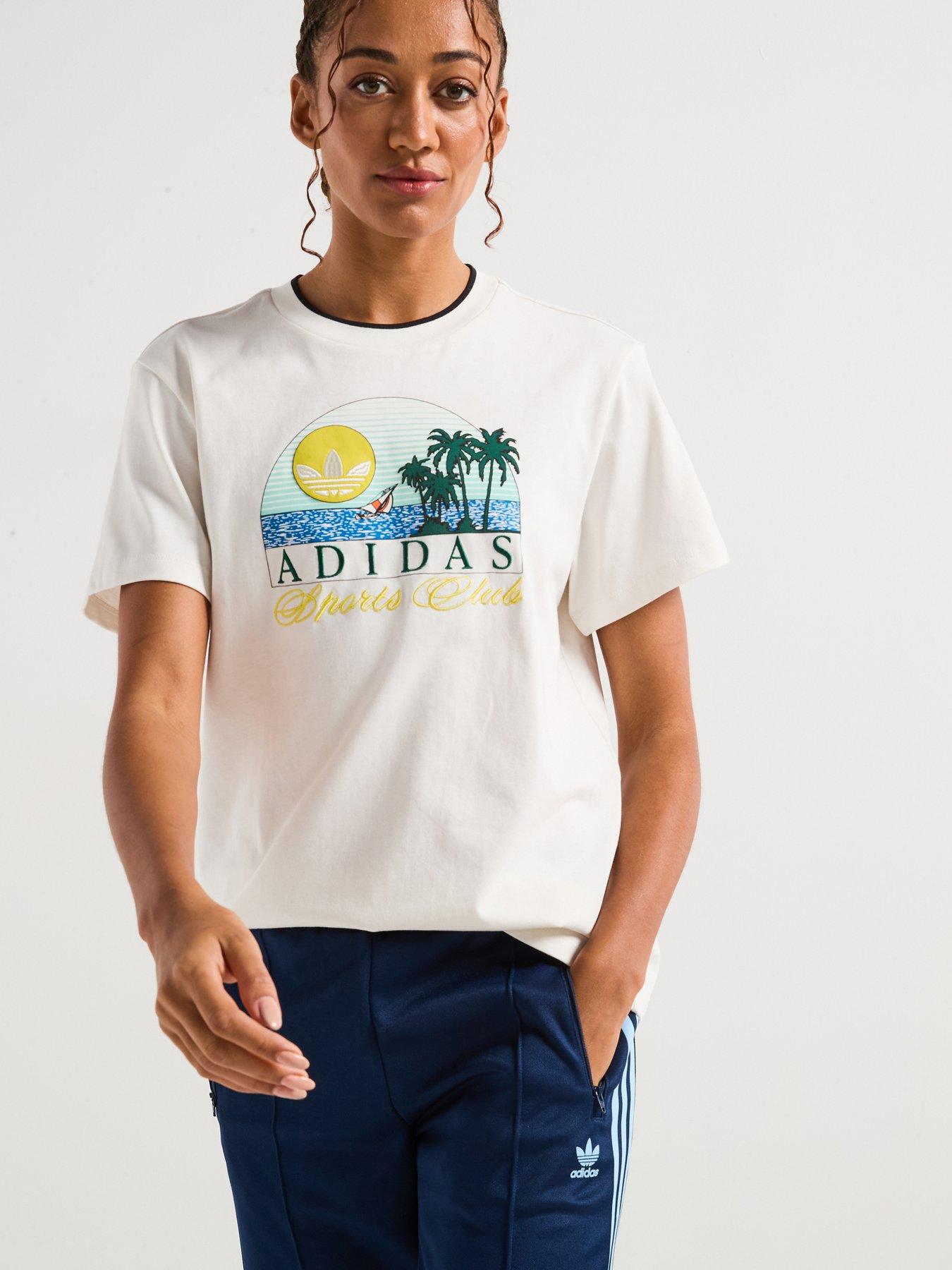undefined Women's Trefoil Series Island Club T-Shirt - White - Cloud White