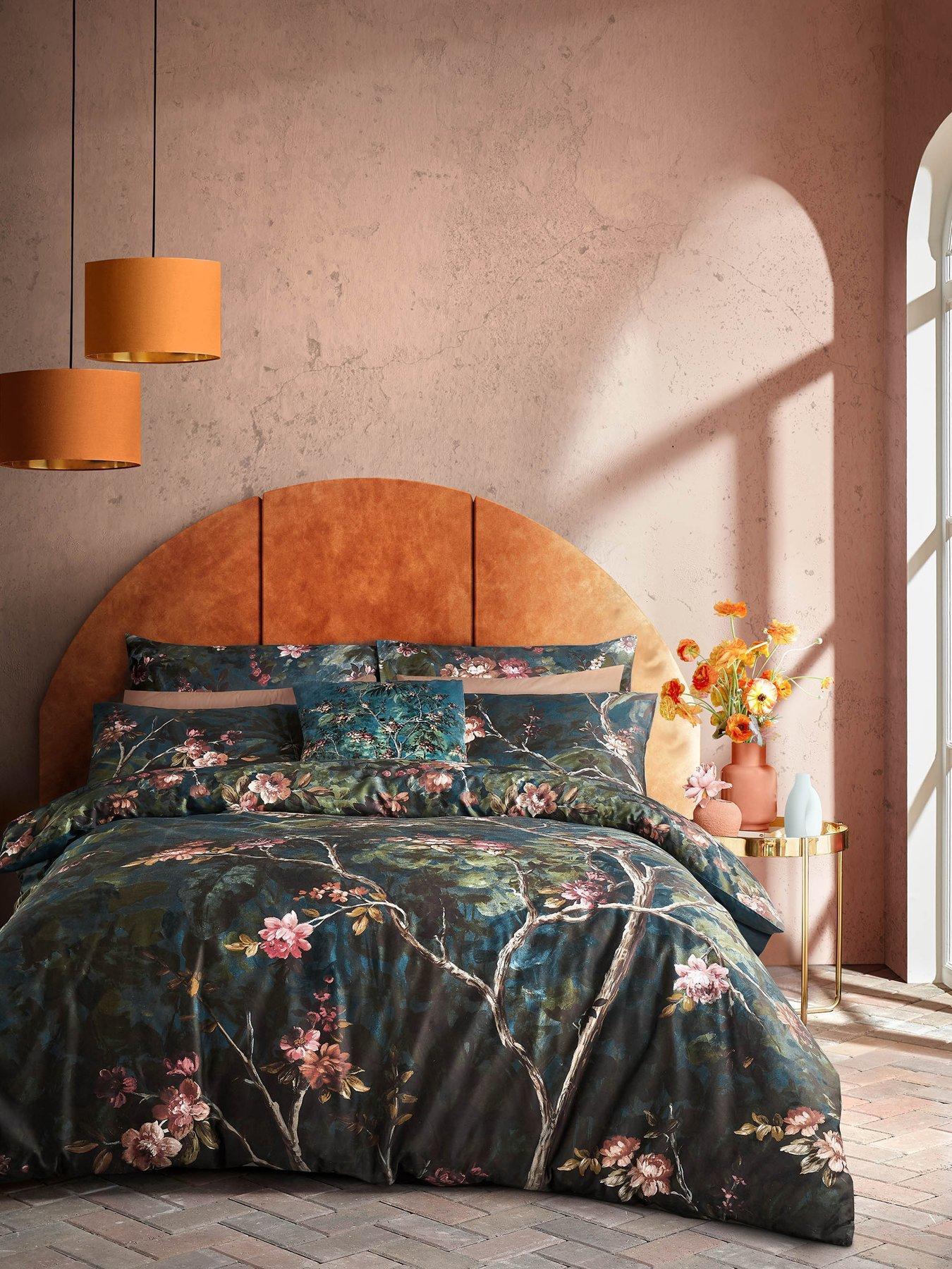 Product photograph of Graham Brown Night Garden 100 Cotton Sateen Duvet Cover Set from very.co.uk