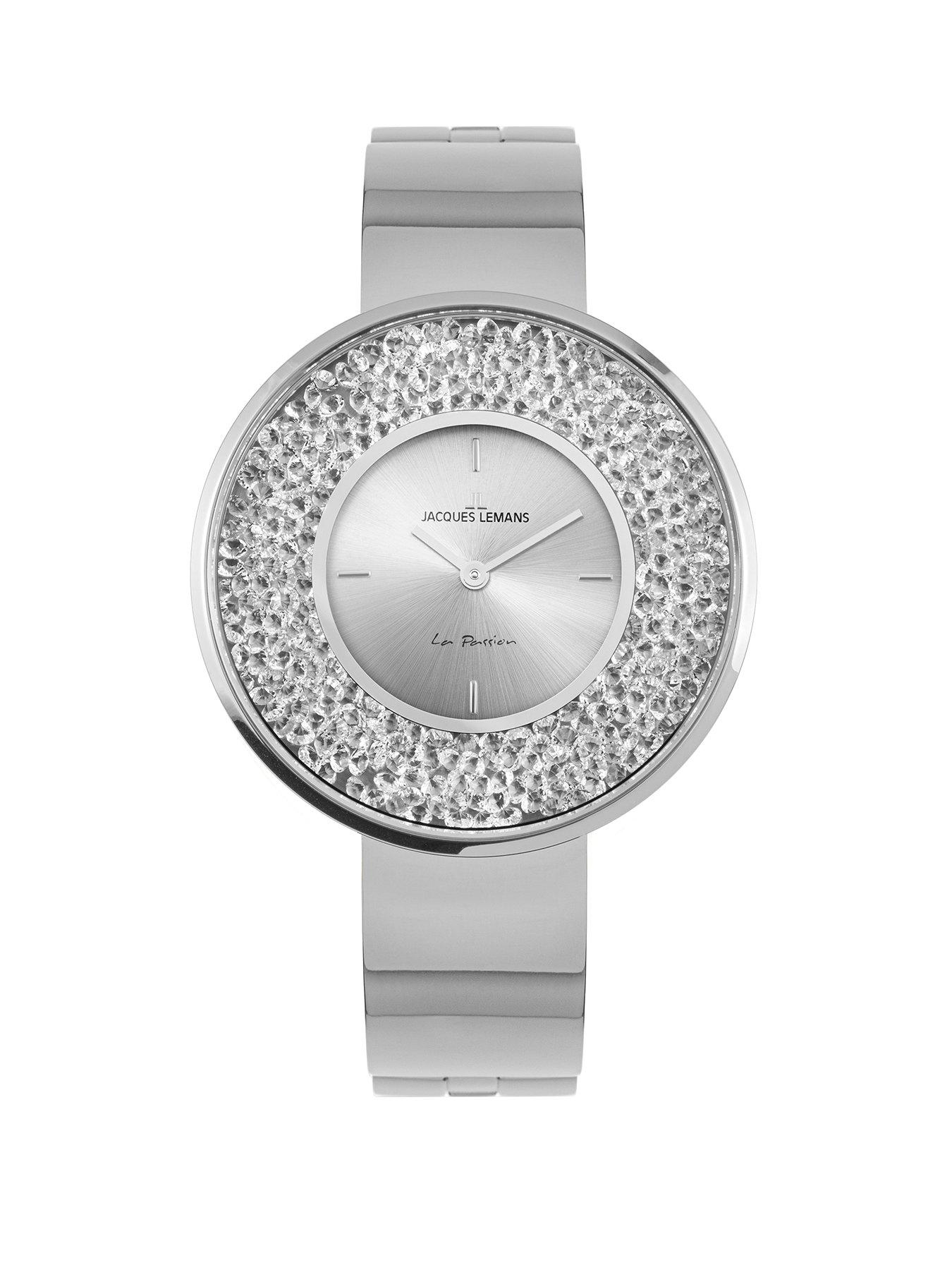 Product photograph of Jacques Lemans La Passion Quartz Stainless Steel Women S Watch from very.co.uk