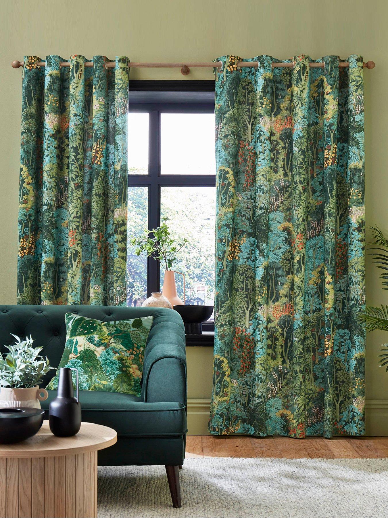 Product photograph of Graham Brown New Eden Lined Eyelet Curtains- 168cm X 183cm 66 X72 from very.co.uk