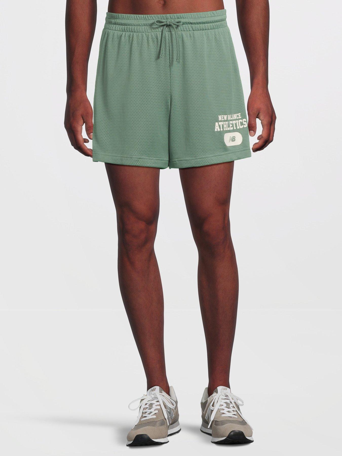 New Balance Men'S Sport Essentials Mesh Graphic 5Inch Shorts - Darkjuni (Dkj)