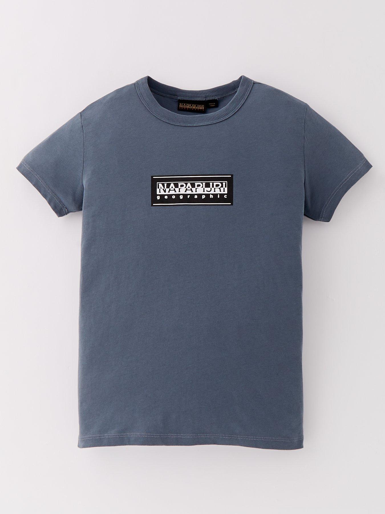NAPAPIJRI Kids Chamois Box Logo T-Shirt - Grey