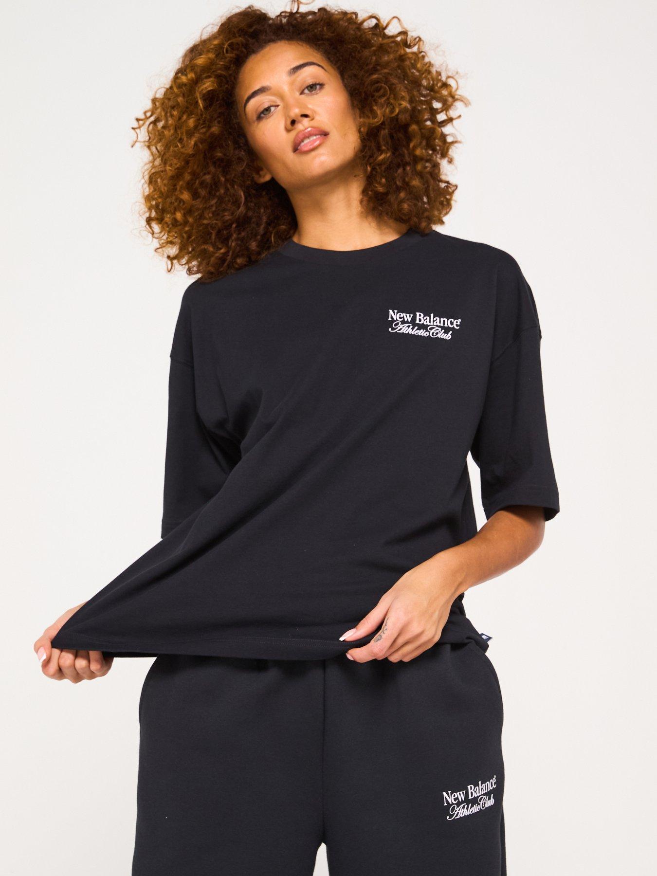undefined Women's Linear Heritage Oversized T-Shirt - Black
