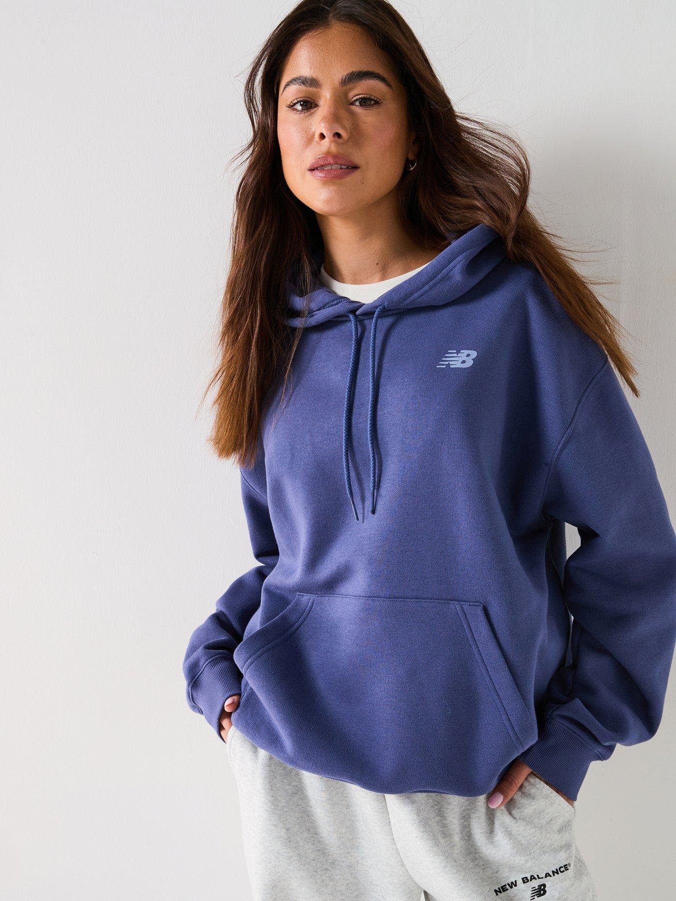 undefined Women's Linear Heritage Athletics Club Overhead Hoodie - Navy