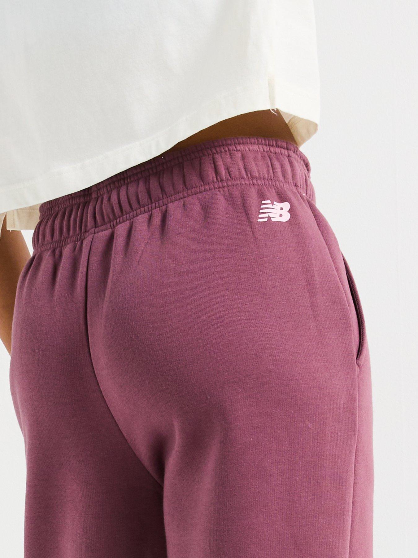 Image 4 of 5 of New Balance Women's Linear Heritage Fleece Joggers - Purple