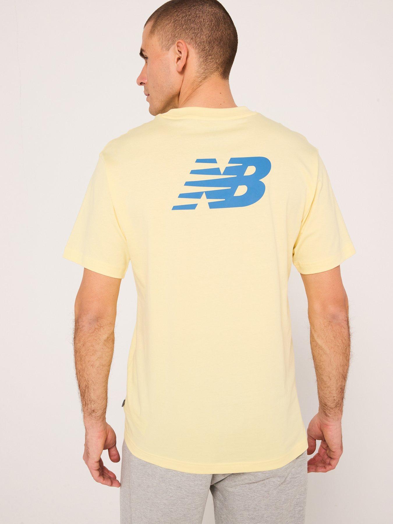 Image 2 of 5 of New Balance Men's Relaxed Logo T-Shirt - Yellow