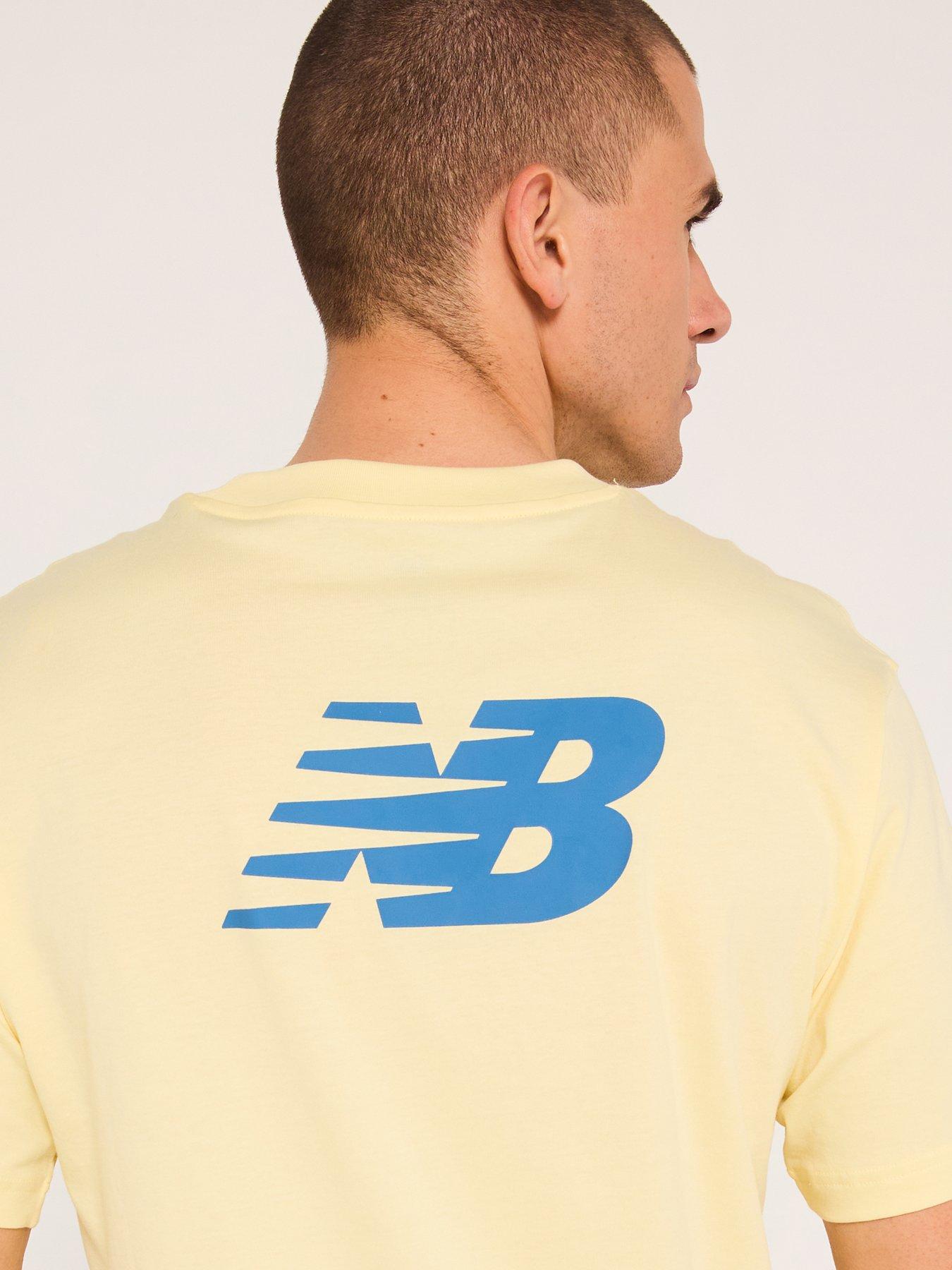 Image 4 of 5 of New Balance Men's Relaxed Logo T-Shirt - Yellow