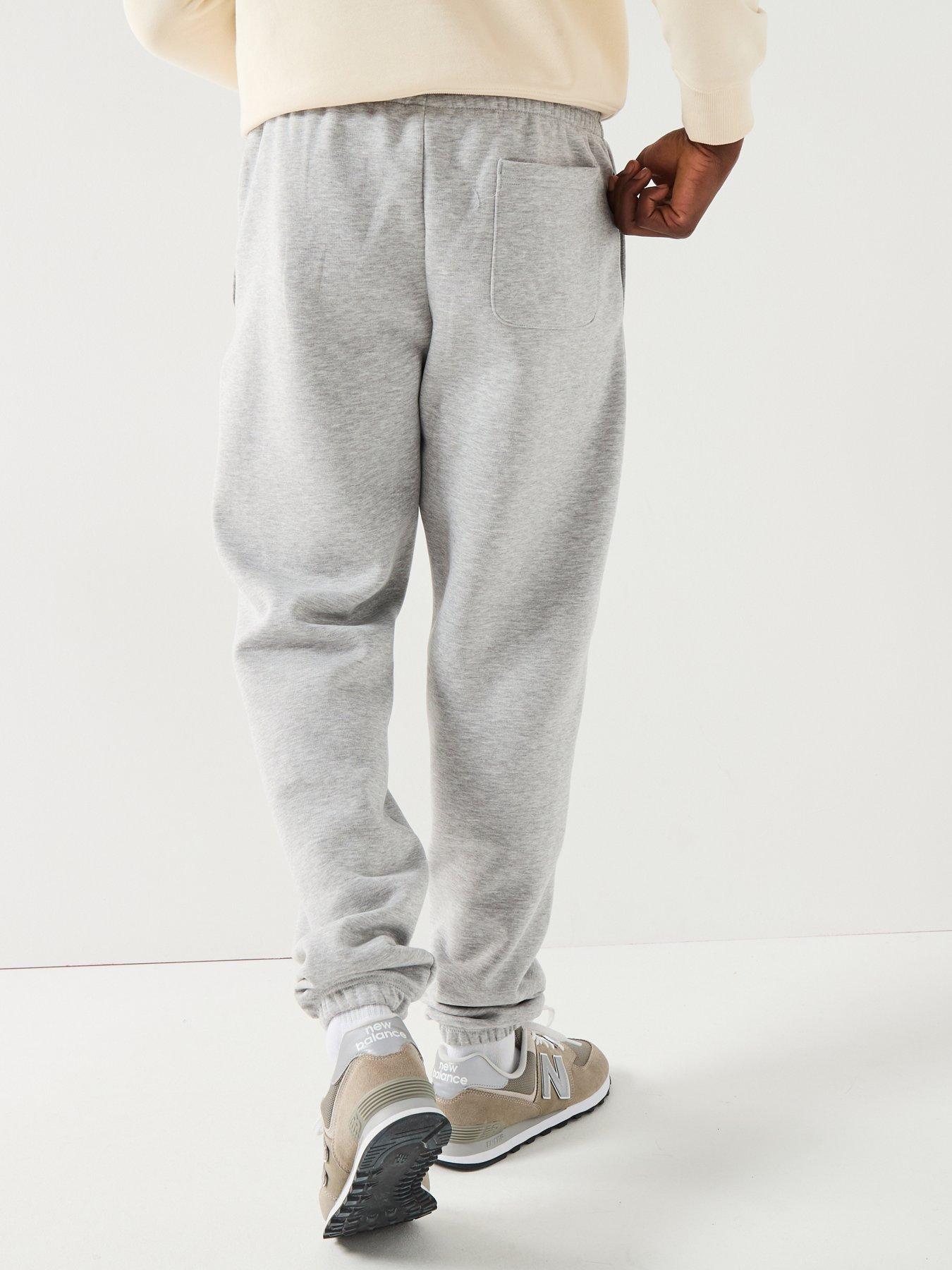 Grey Thick Joggers Mens Joggers For Tall Men: Men's Tall Fleece