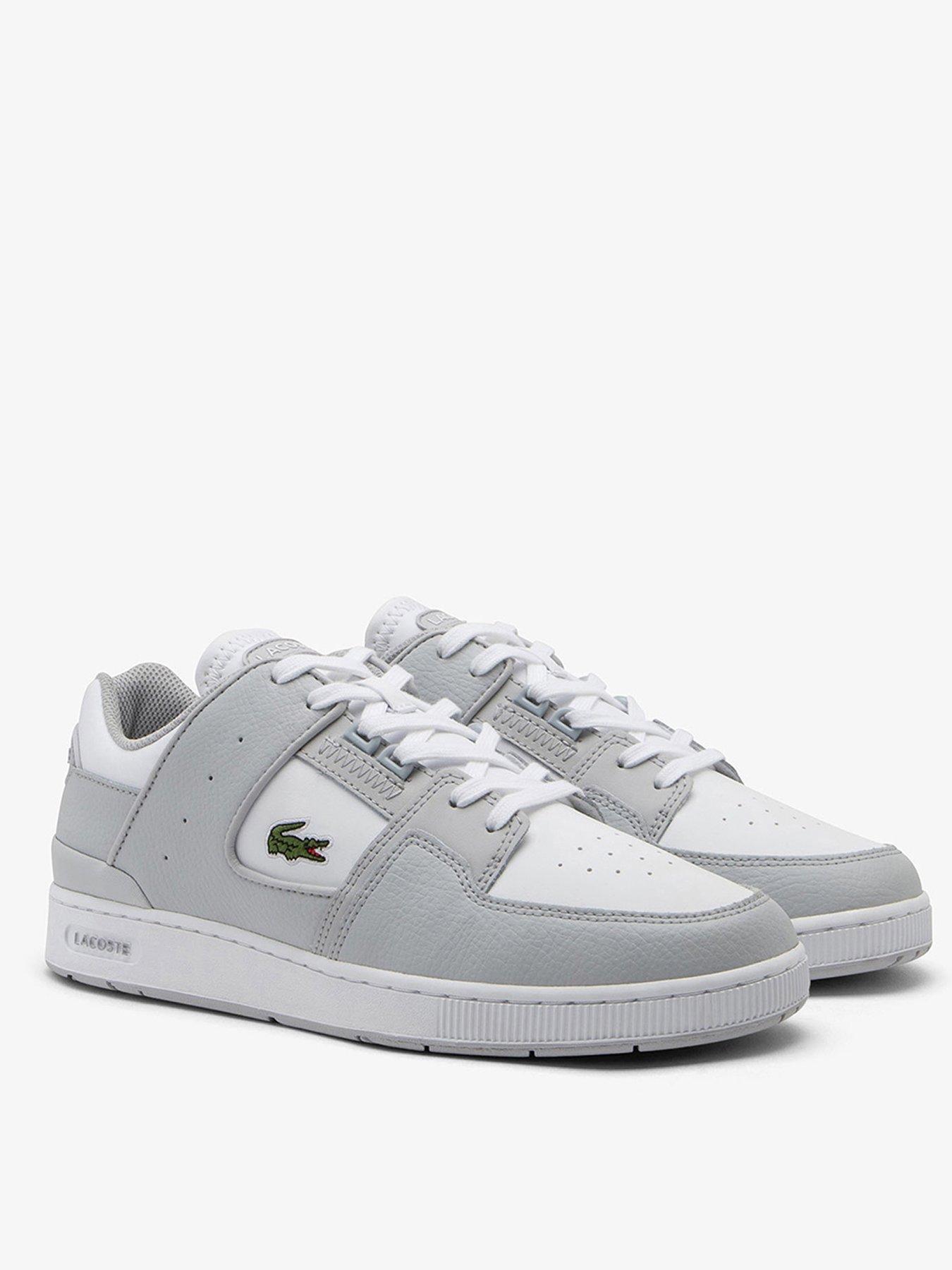 Image 2 of 6 of Lacoste Court Cage Trainers- Light Grey