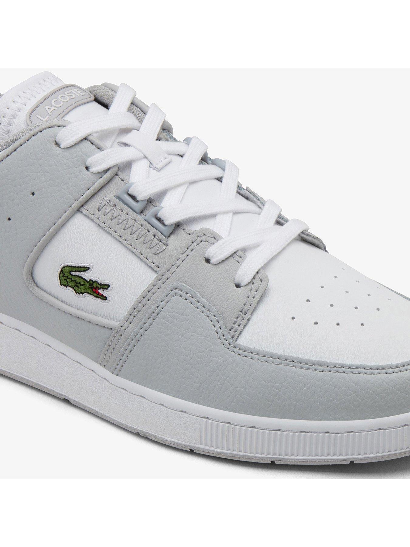 Image 6 of 6 of Lacoste Court Cage Trainers- Light Grey