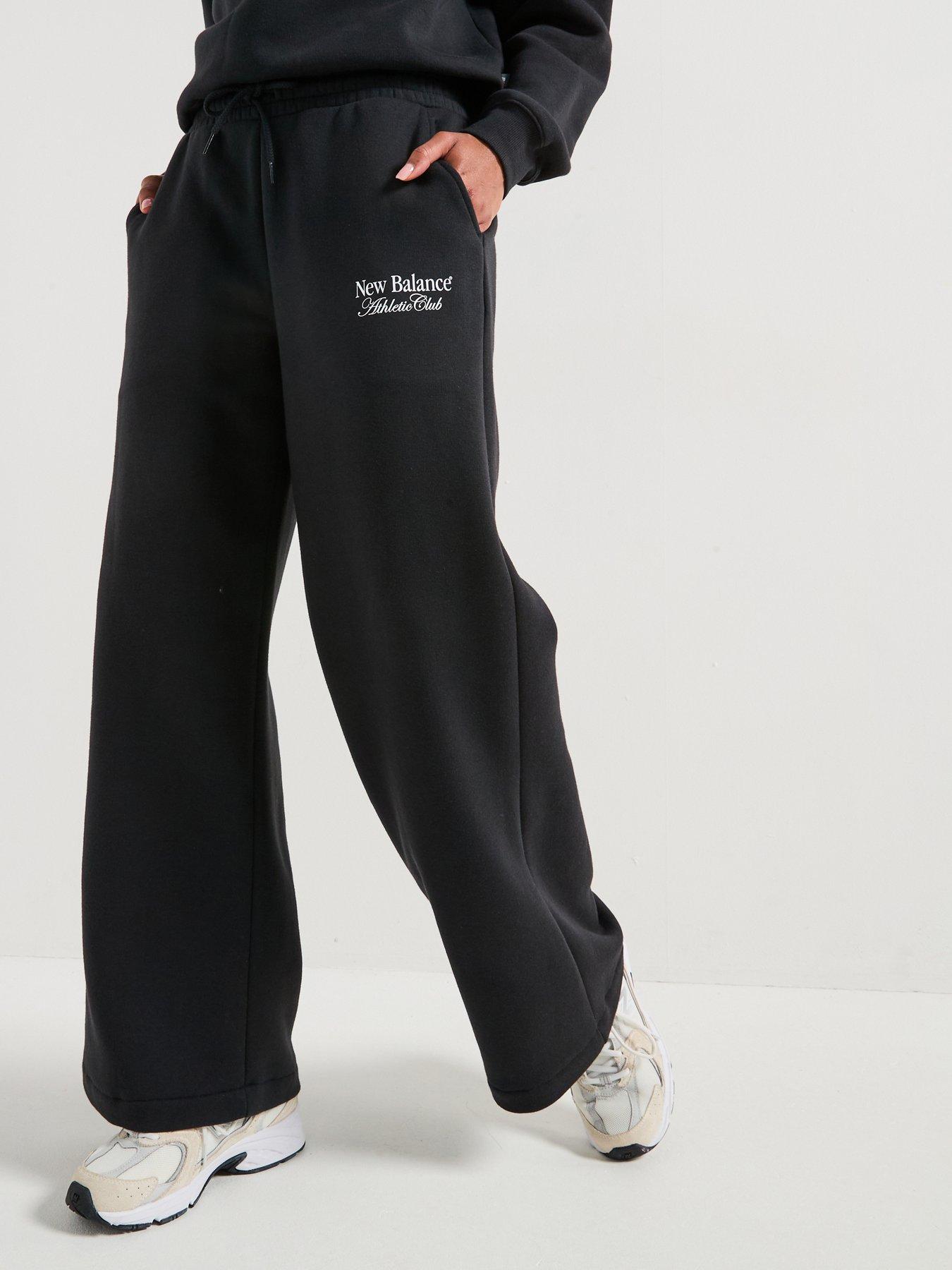 undefined Women's Linear Heritage Wide Leg Jogger - Black