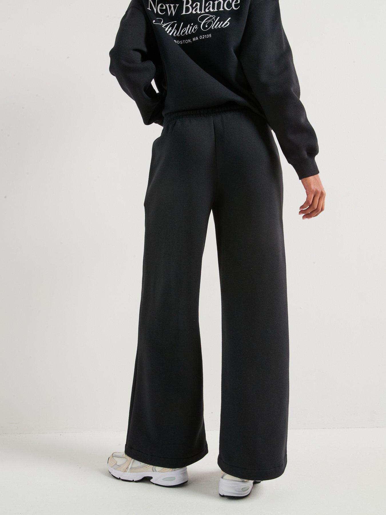 Image 2 of 4 of New Balance Women's Linear Heritage Wide Leg Jogger - Black