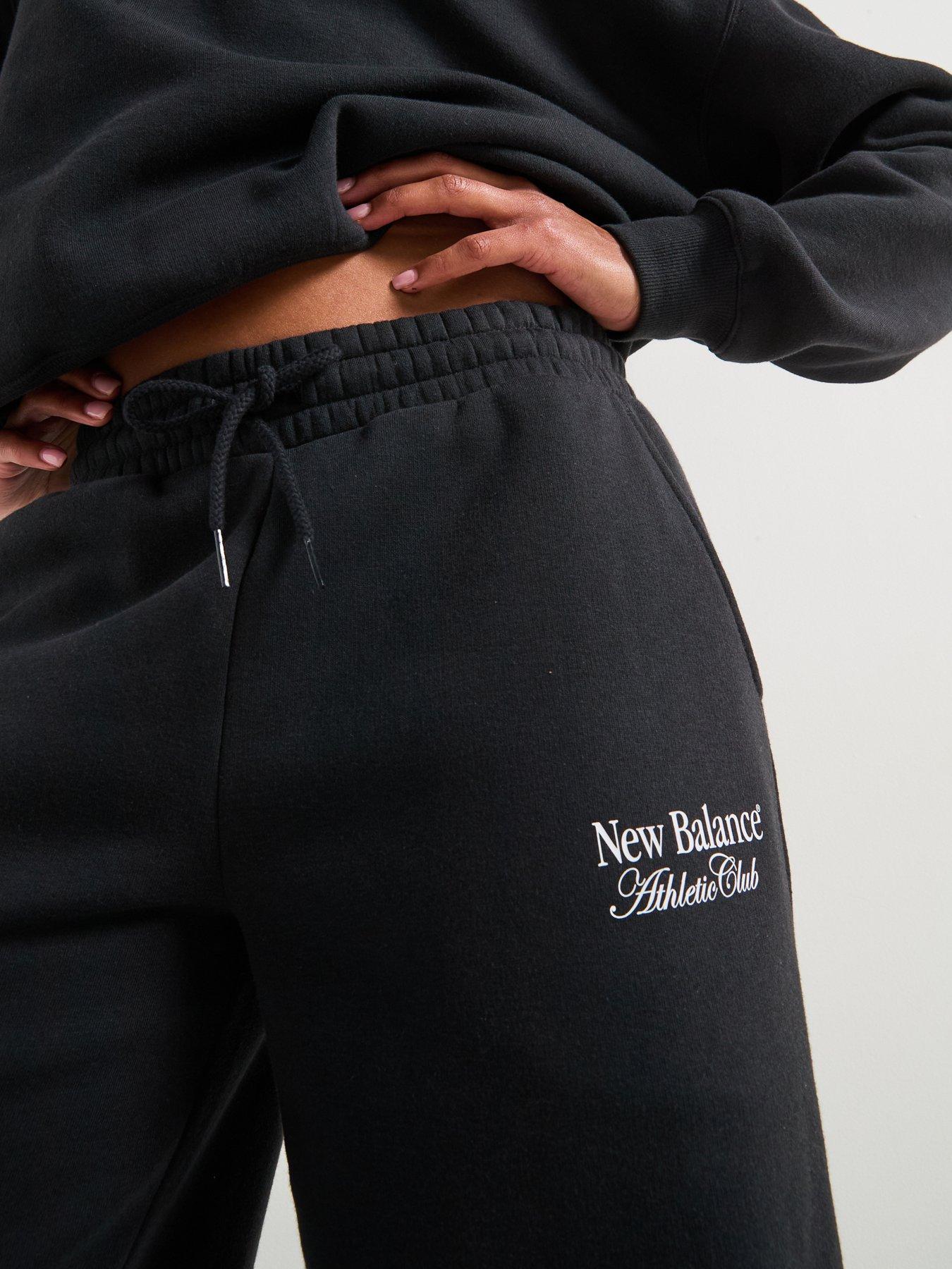 Image 4 of 4 of New Balance Women's Linear Heritage Wide Leg Jogger - Black