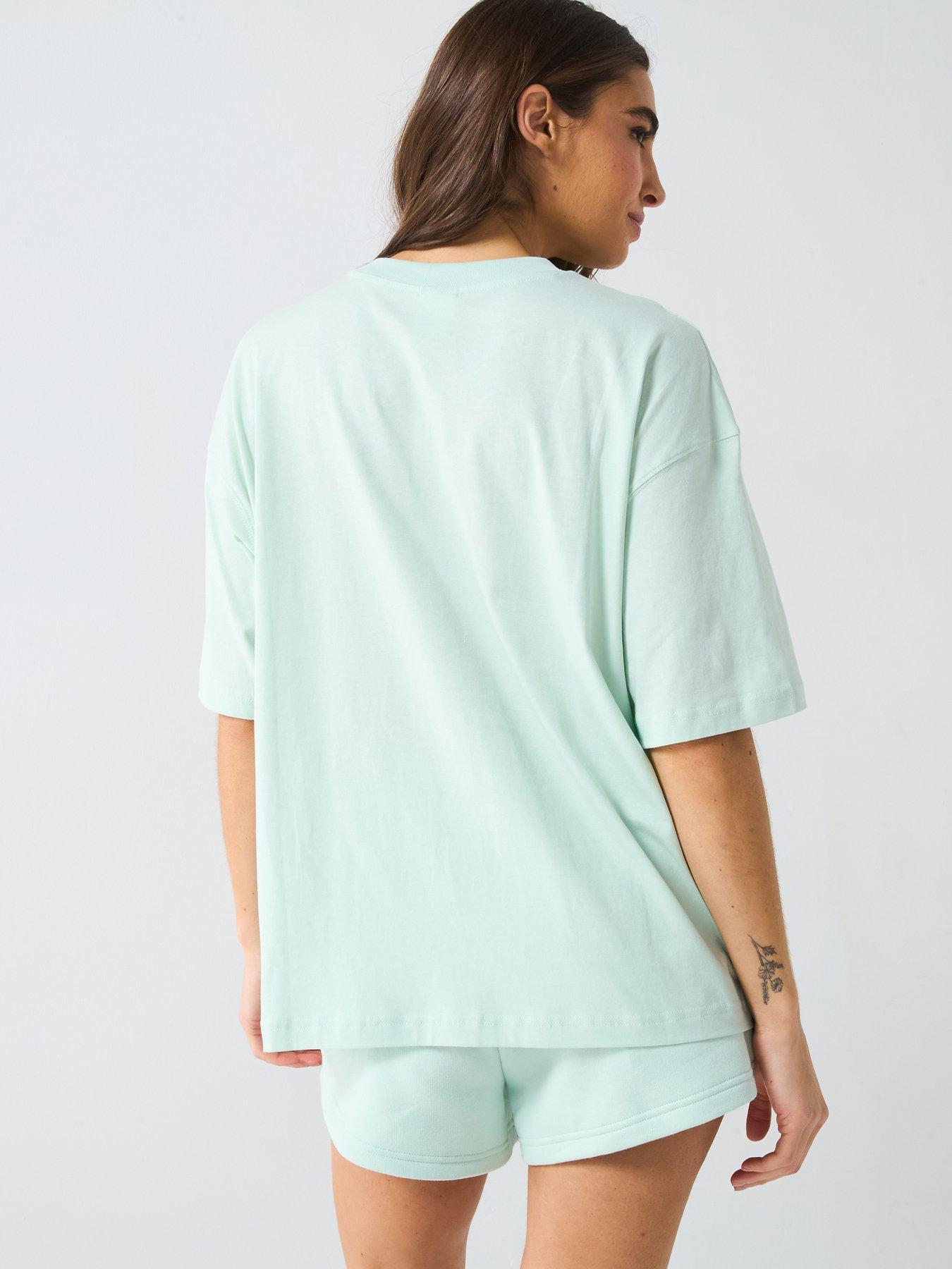 Image 2 of 5 of New Balance Women's Linear Heritage Oversized T-Shirt - Green