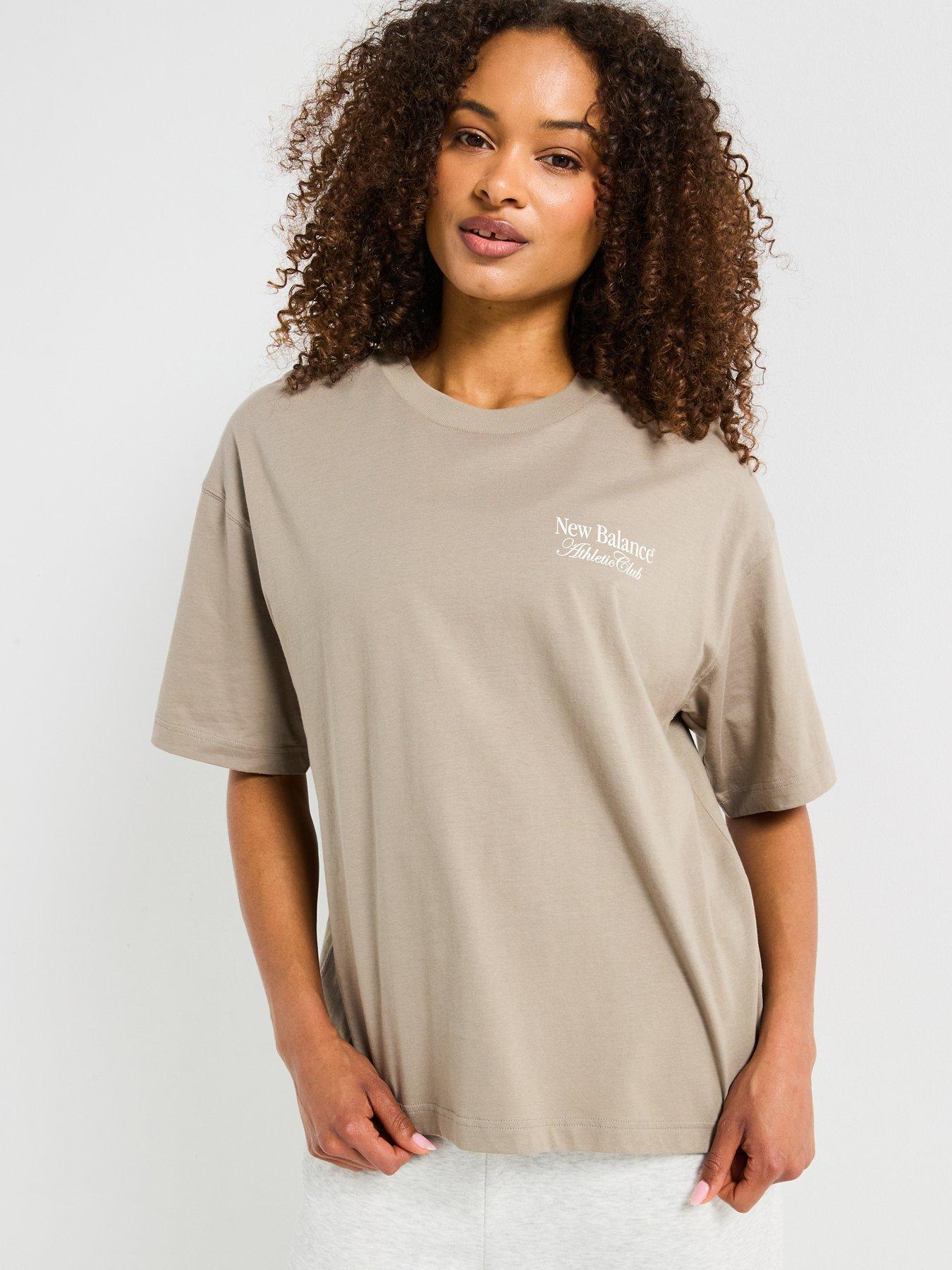 undefined Women's Linear Heritage Oversized T-Shirt - Khaki