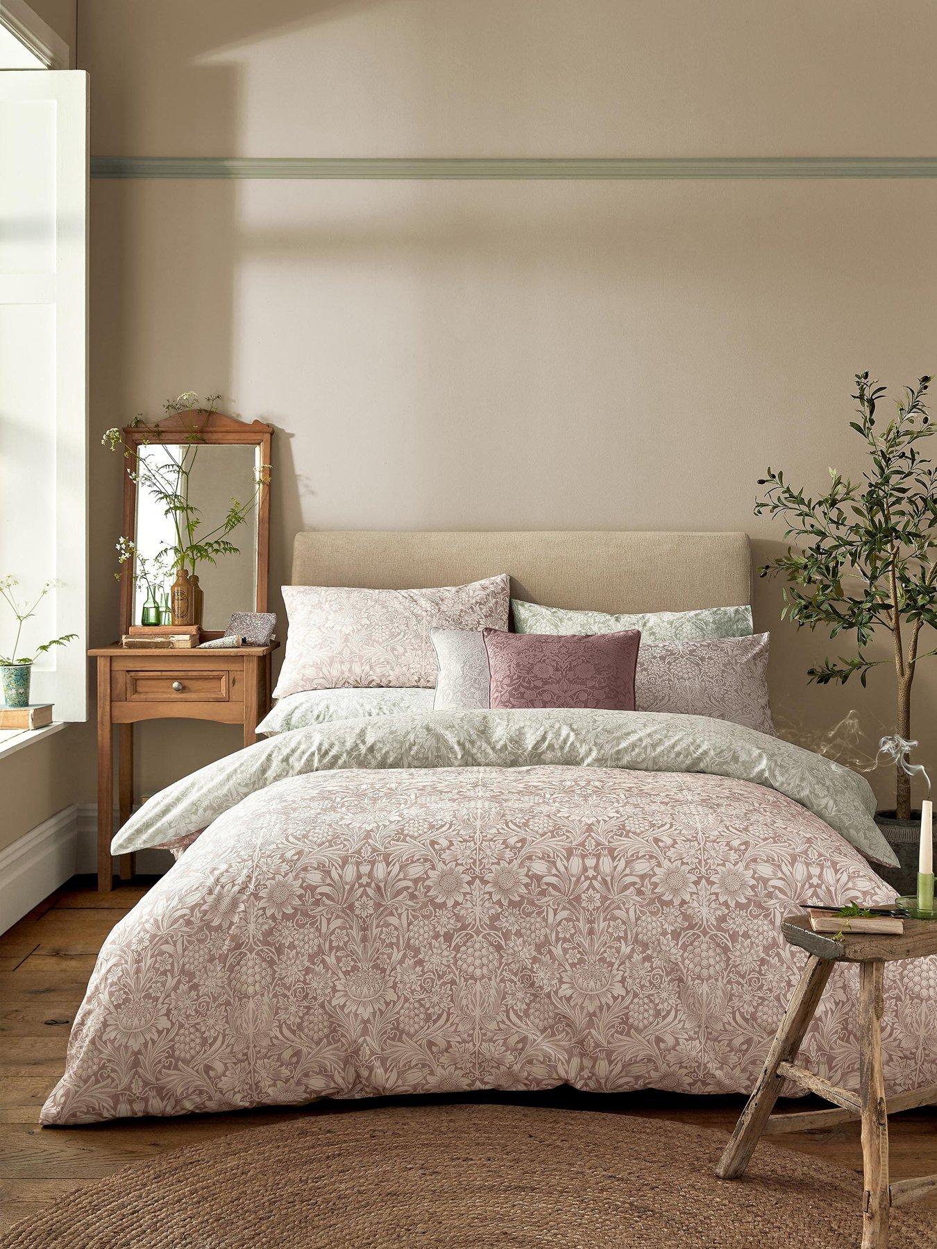 Product photograph of William Morris At Home Sunflower Clay 100 Cotton Percale Duvet Cover Set from very.co.uk
