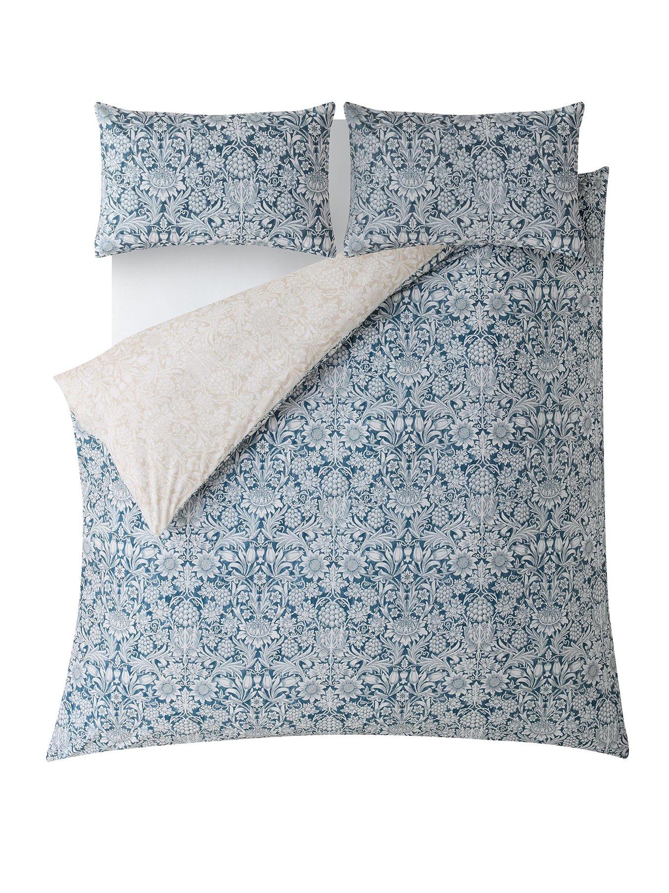 Image 2 of 7 of William Morris at Home Sunflower Ink 100% Cotton Percale Duvet Cover Set