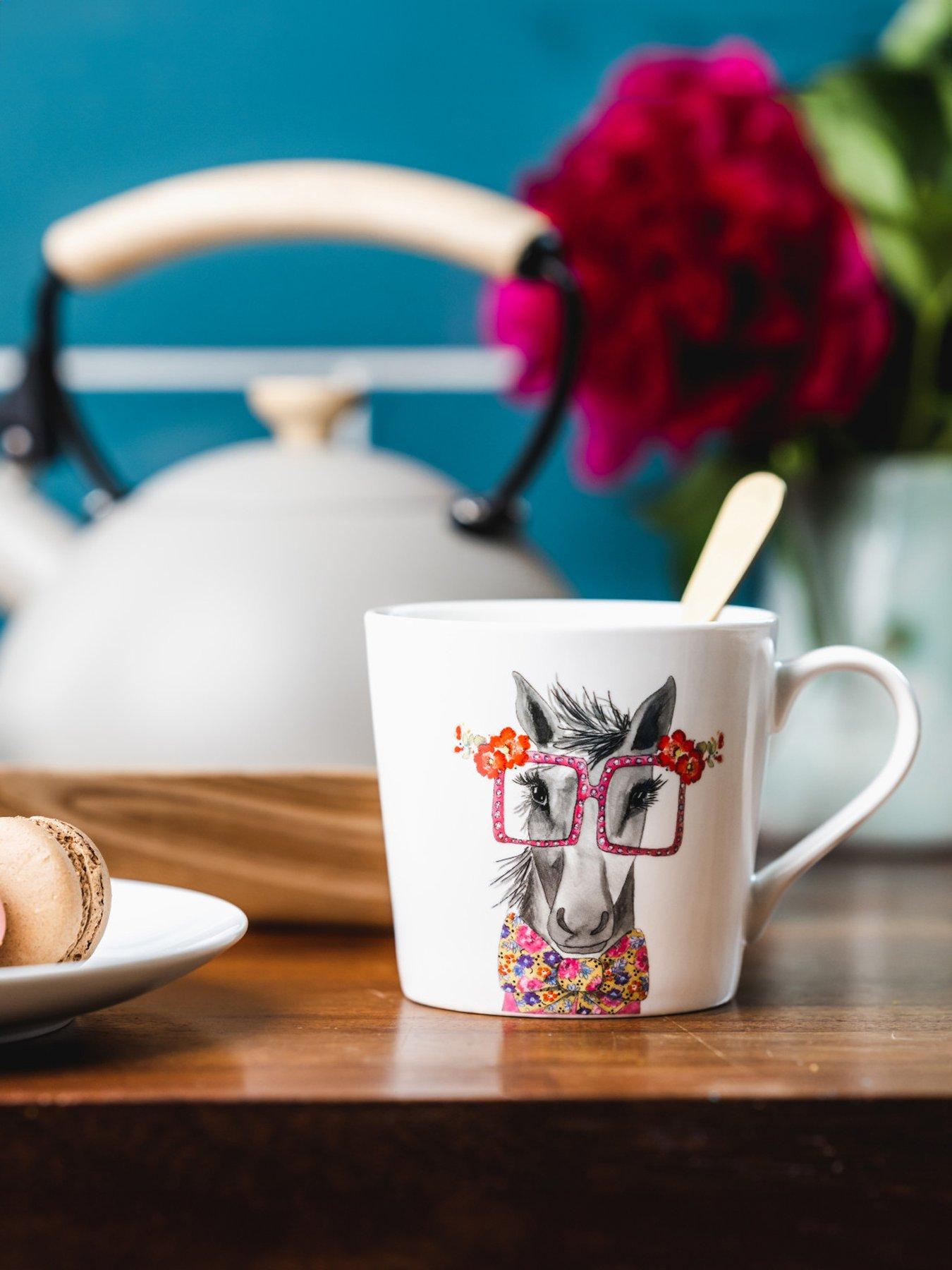 Product photograph of Mikasa X Tipperleyhill 380ml Fine China Mug Horse from very.co.uk