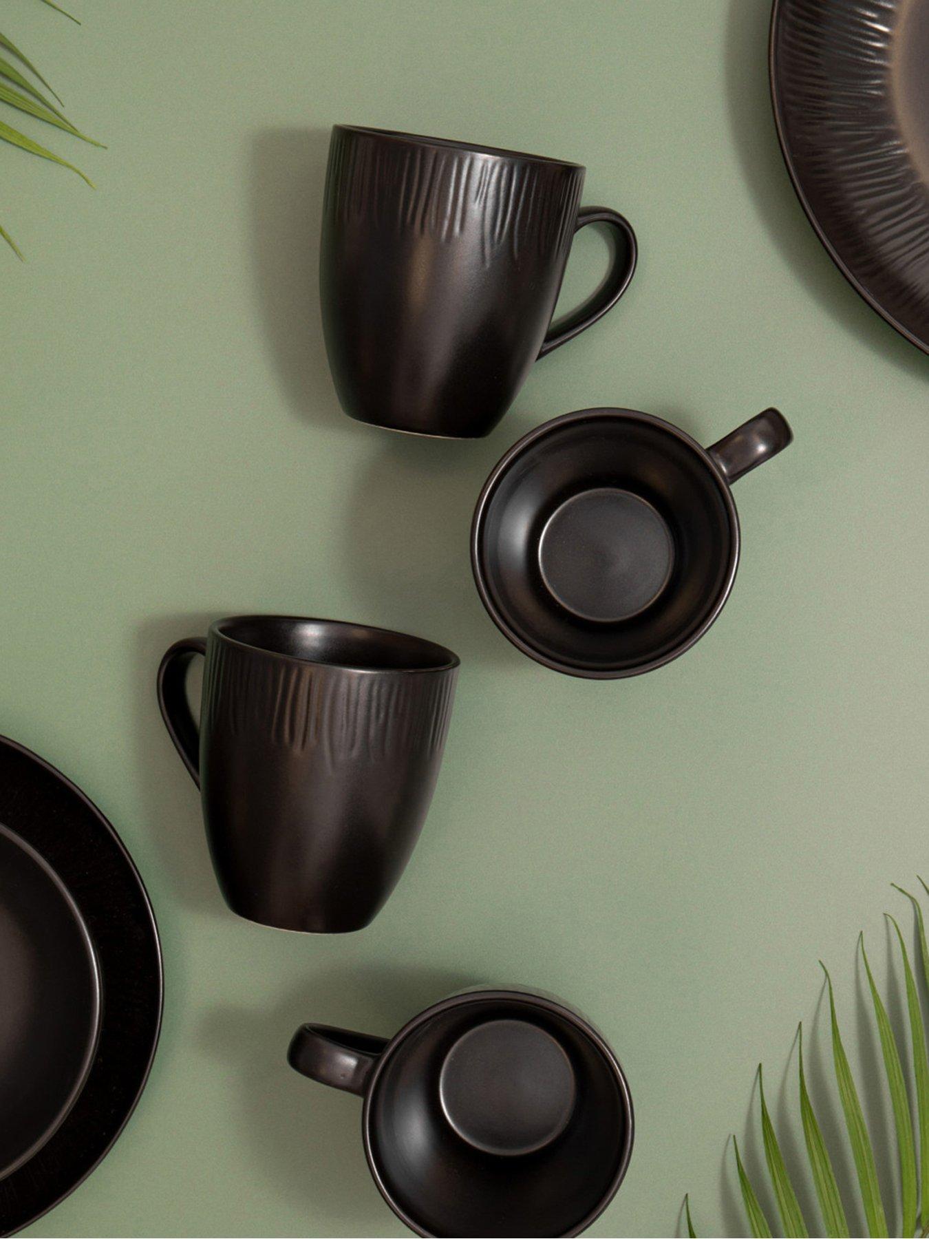 undefined Jardin 4pc Stoneware Mug Set, 420ml