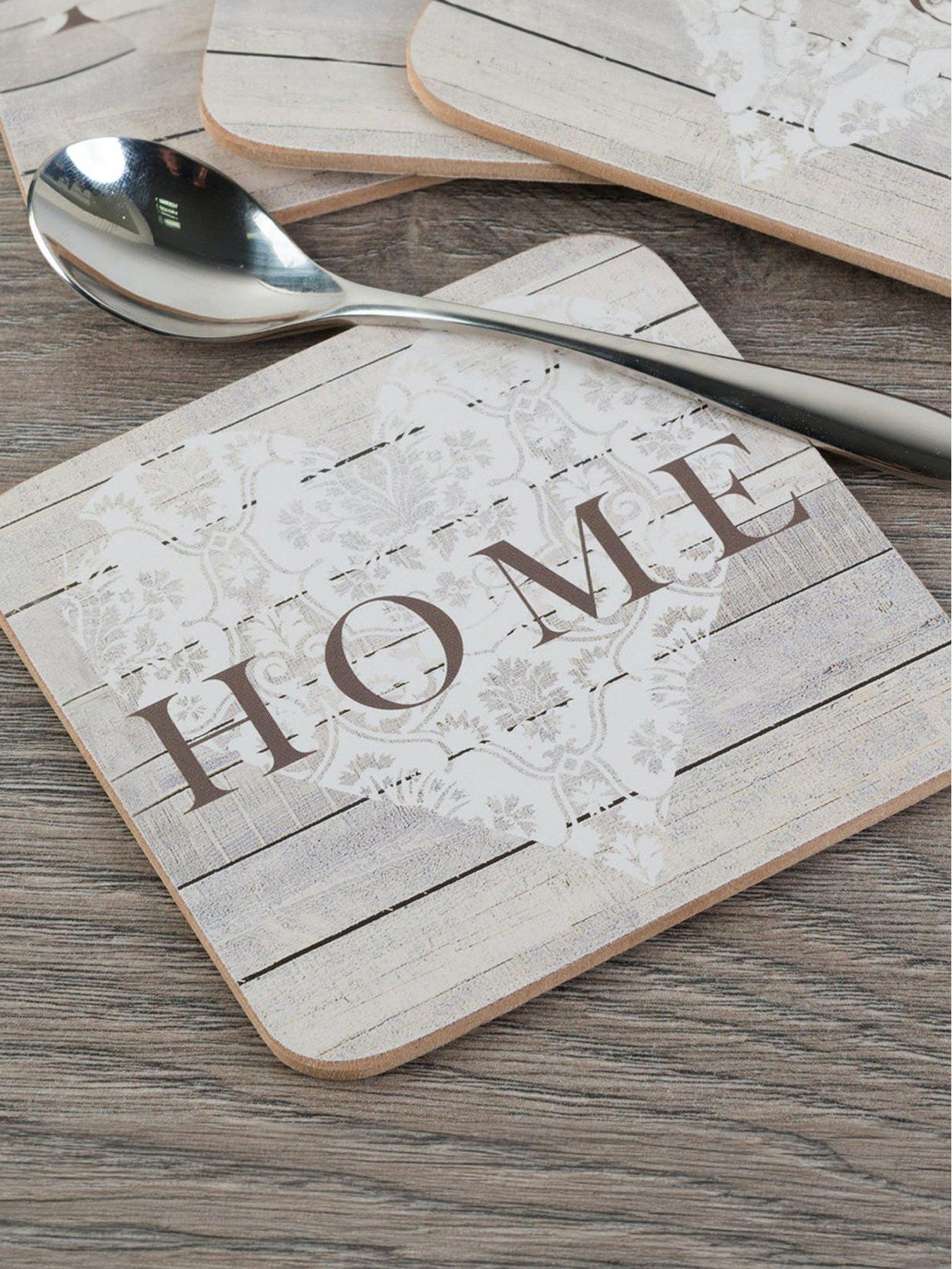 Product photograph of Creative Tops Everyday Home Pack Of 4 Coasters 10 5cm Sleeved from very.co.uk