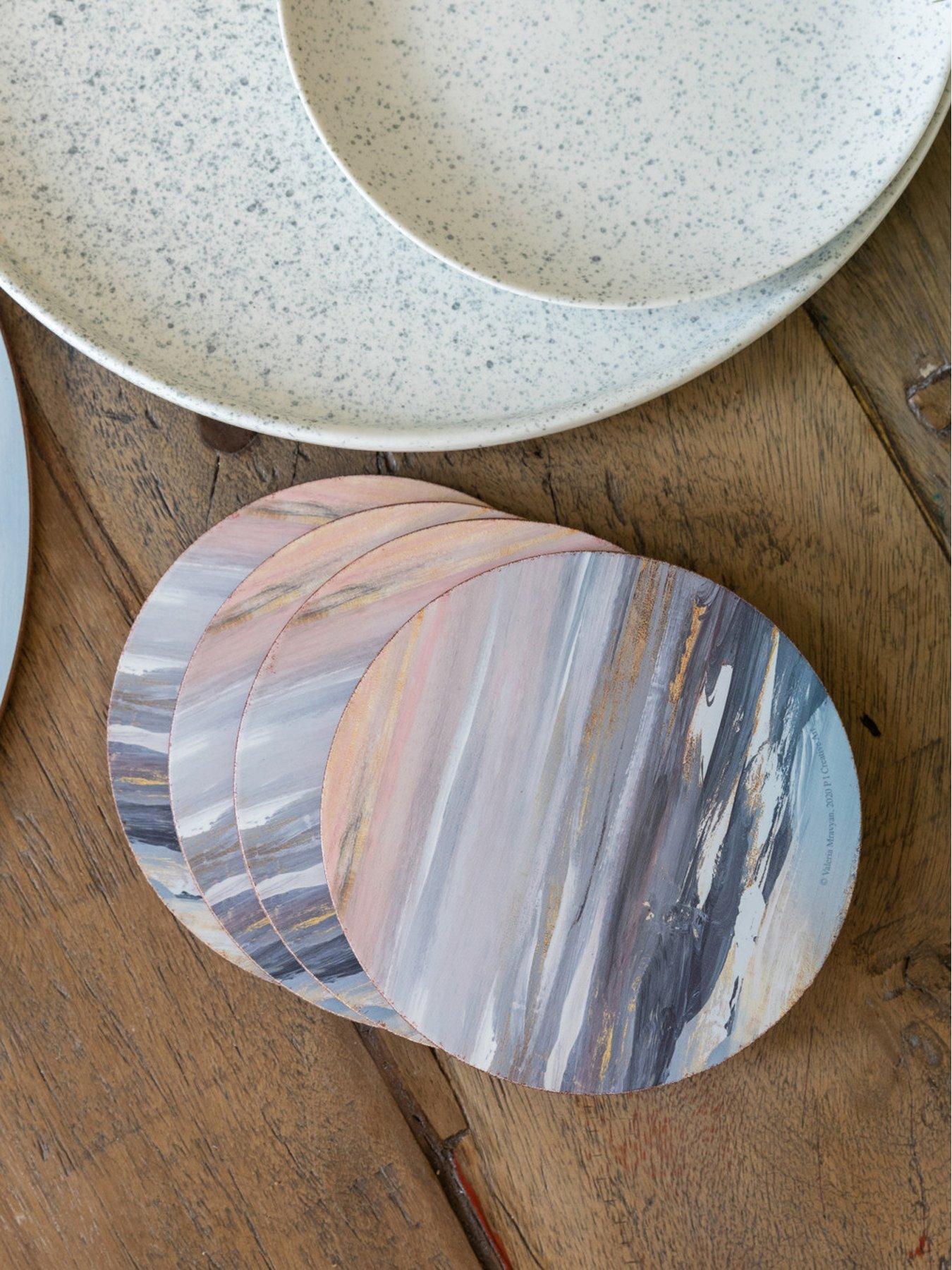 undefined Tranquillity Pack Of 4 Round Coasters