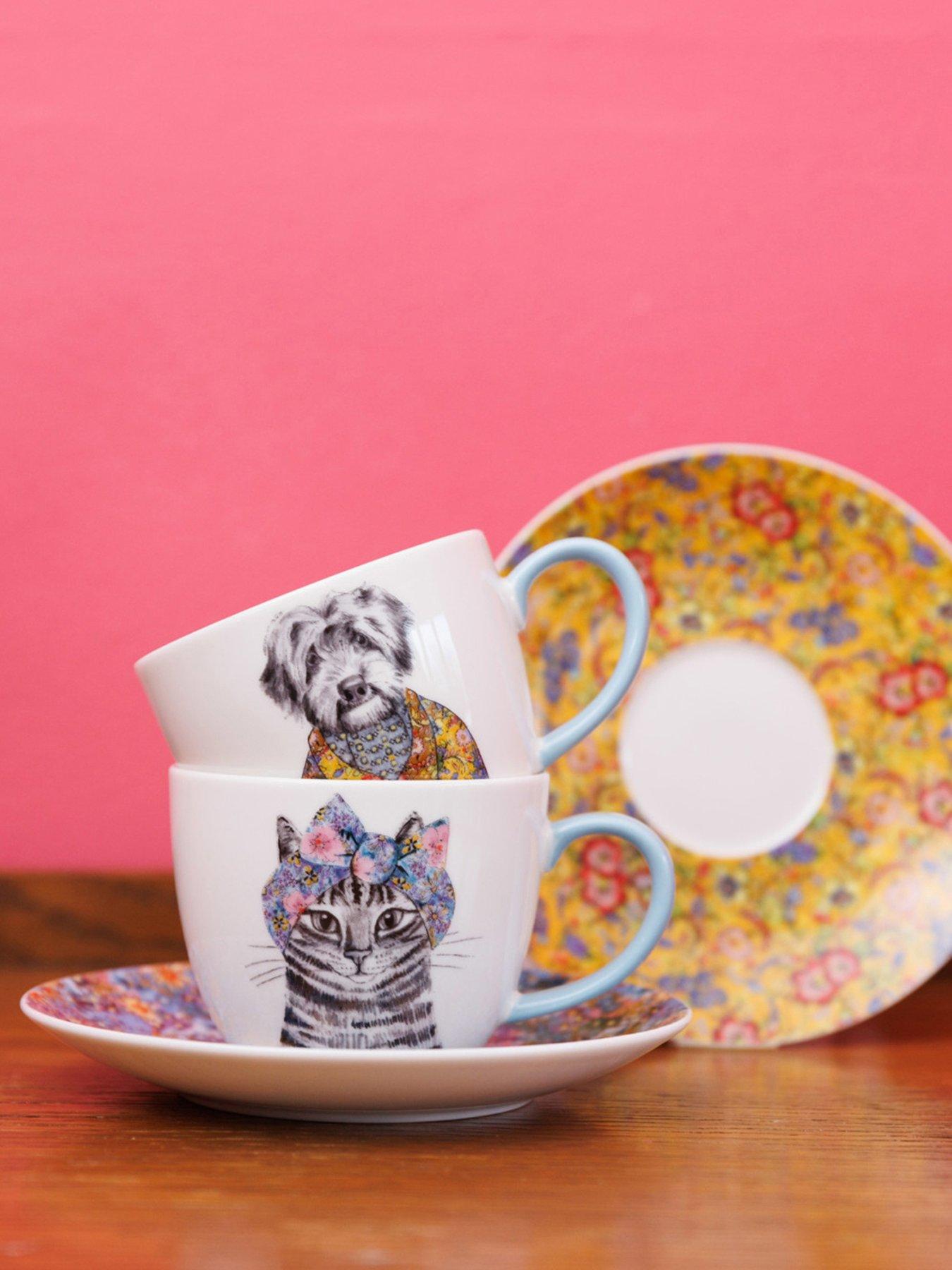 undefined X Tipperleyhill Fine China Tea Cup And Saucer, 240ml