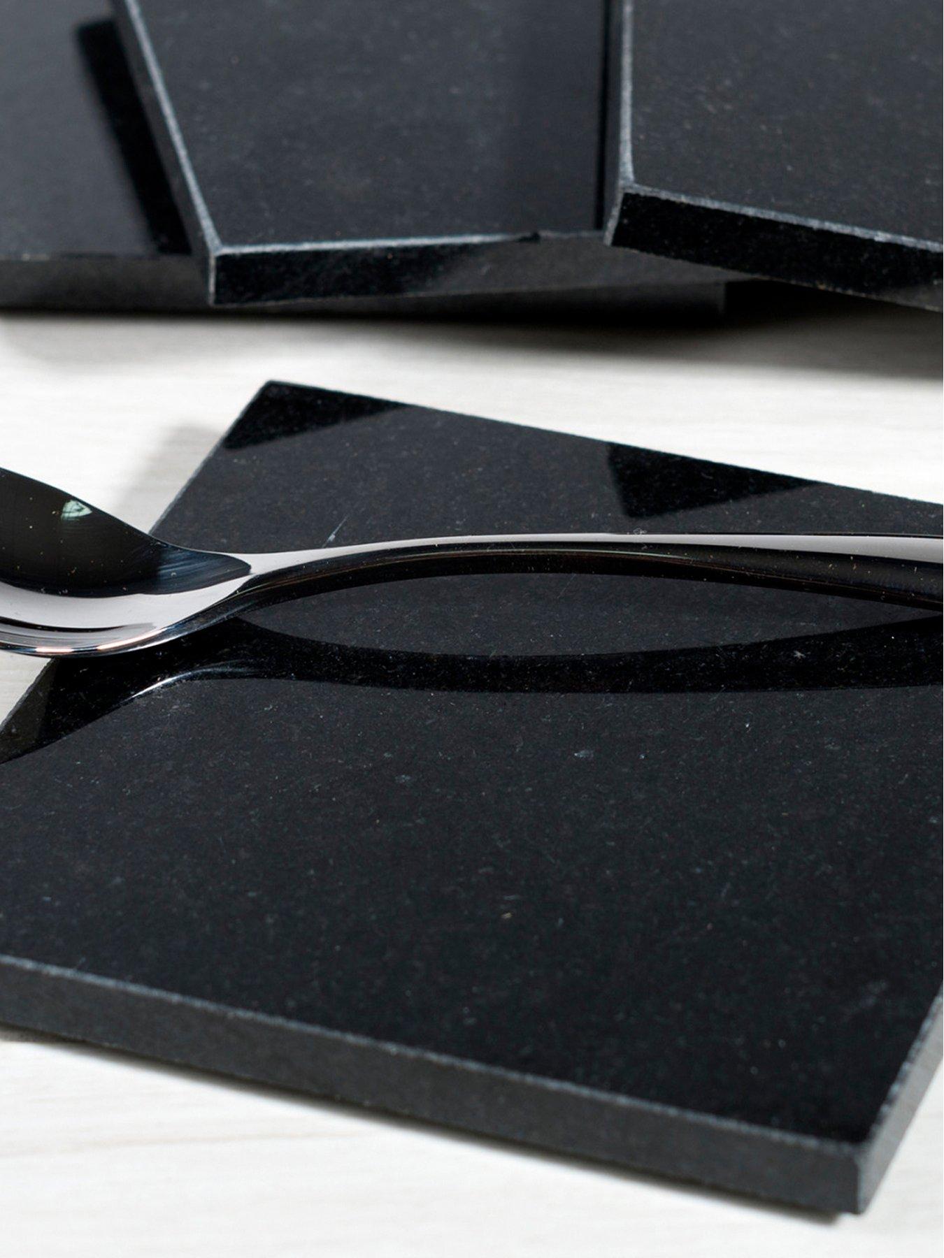 undefined Naturals Pack Of 4 Granite Coasters, 10cm