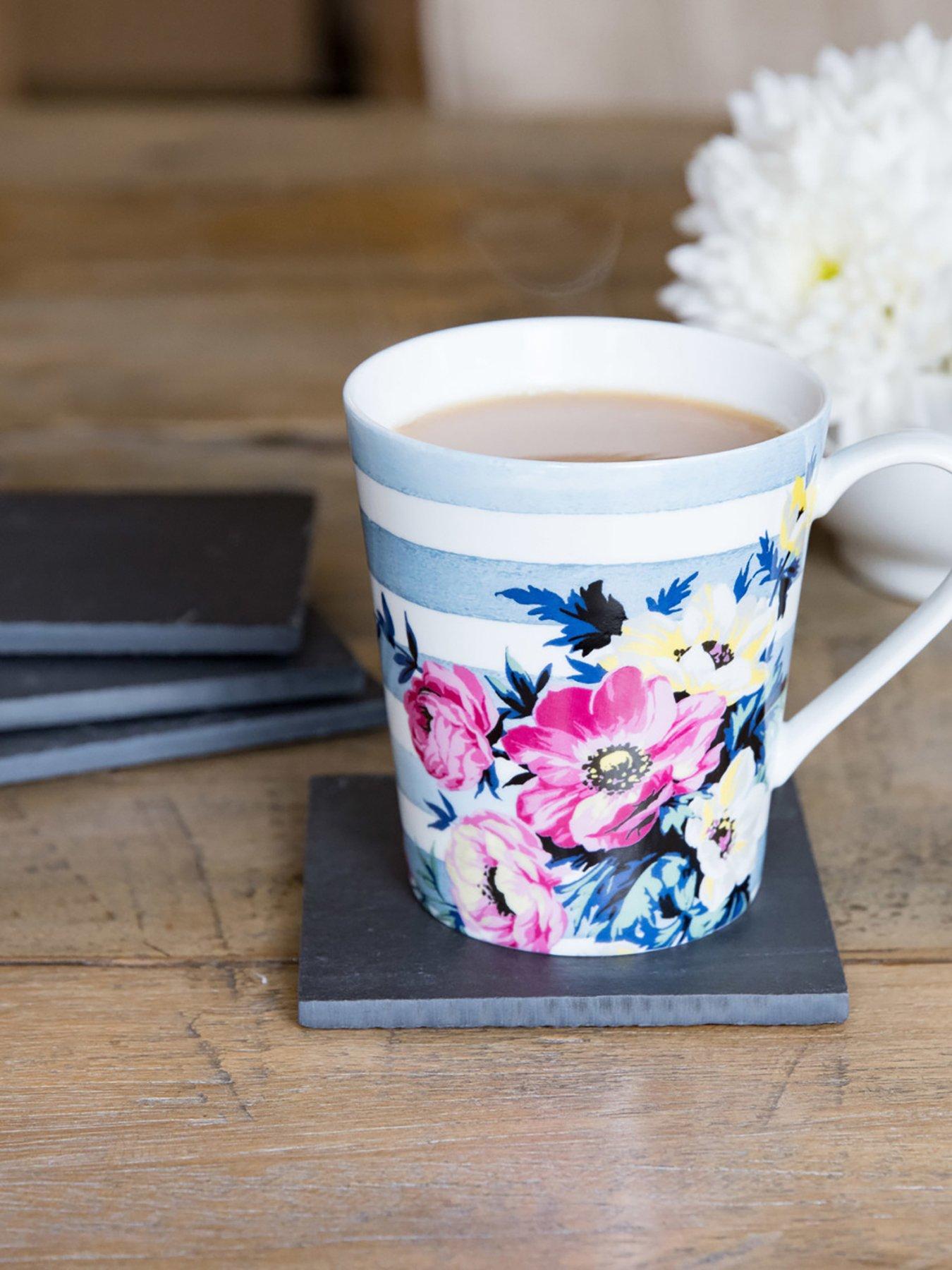 Product photograph of Creative Tops Naturals Pack Of 4 Slate Coasters 10cm from very.co.uk