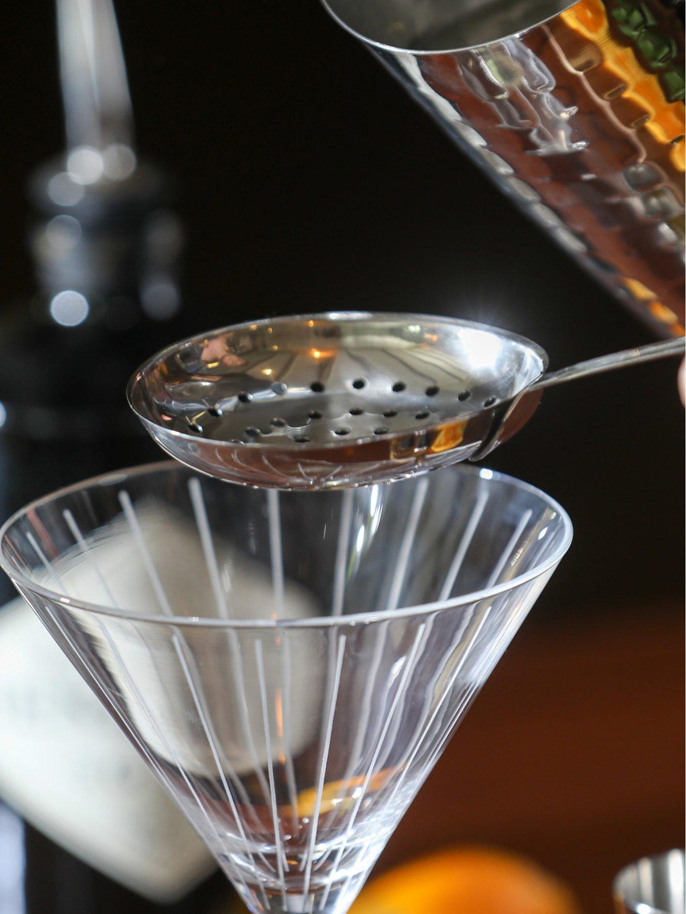 Image 4 of 7 of BarCraft Stainless Steel 8 Piece Boston Cocktail Shaker Set, Hammered Finish