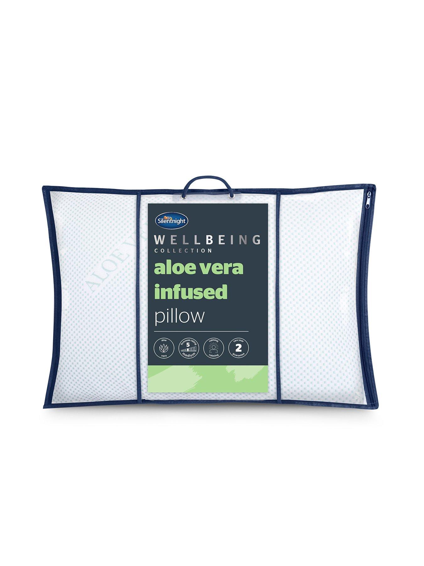 Product photograph of Silentnight Wellbeing Aloe Vera Anti Allergy Pillow from very.co.uk