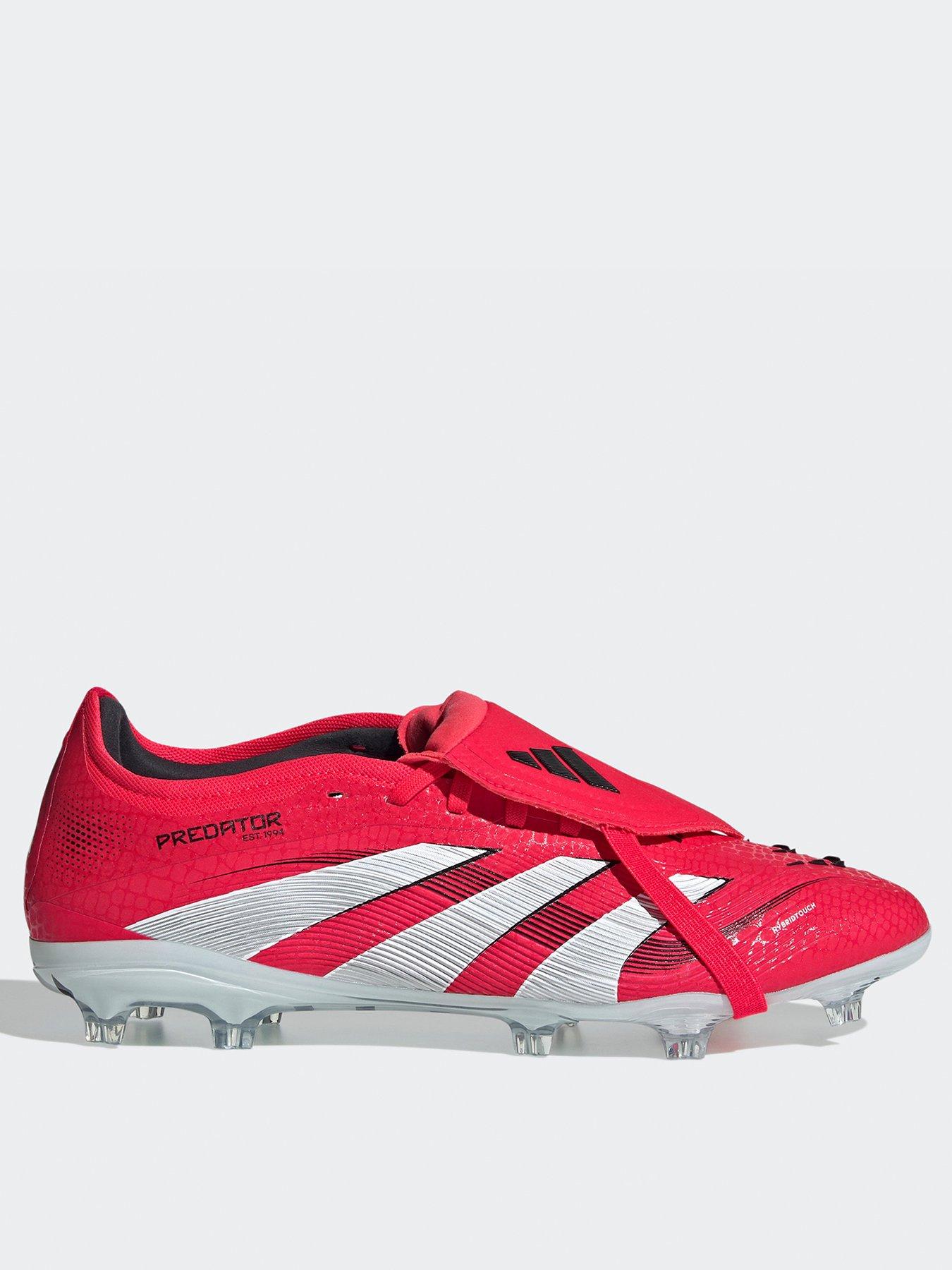 undefined Mens Predator Pro Fold-Over Tongue Firm Ground Football Boot - Red